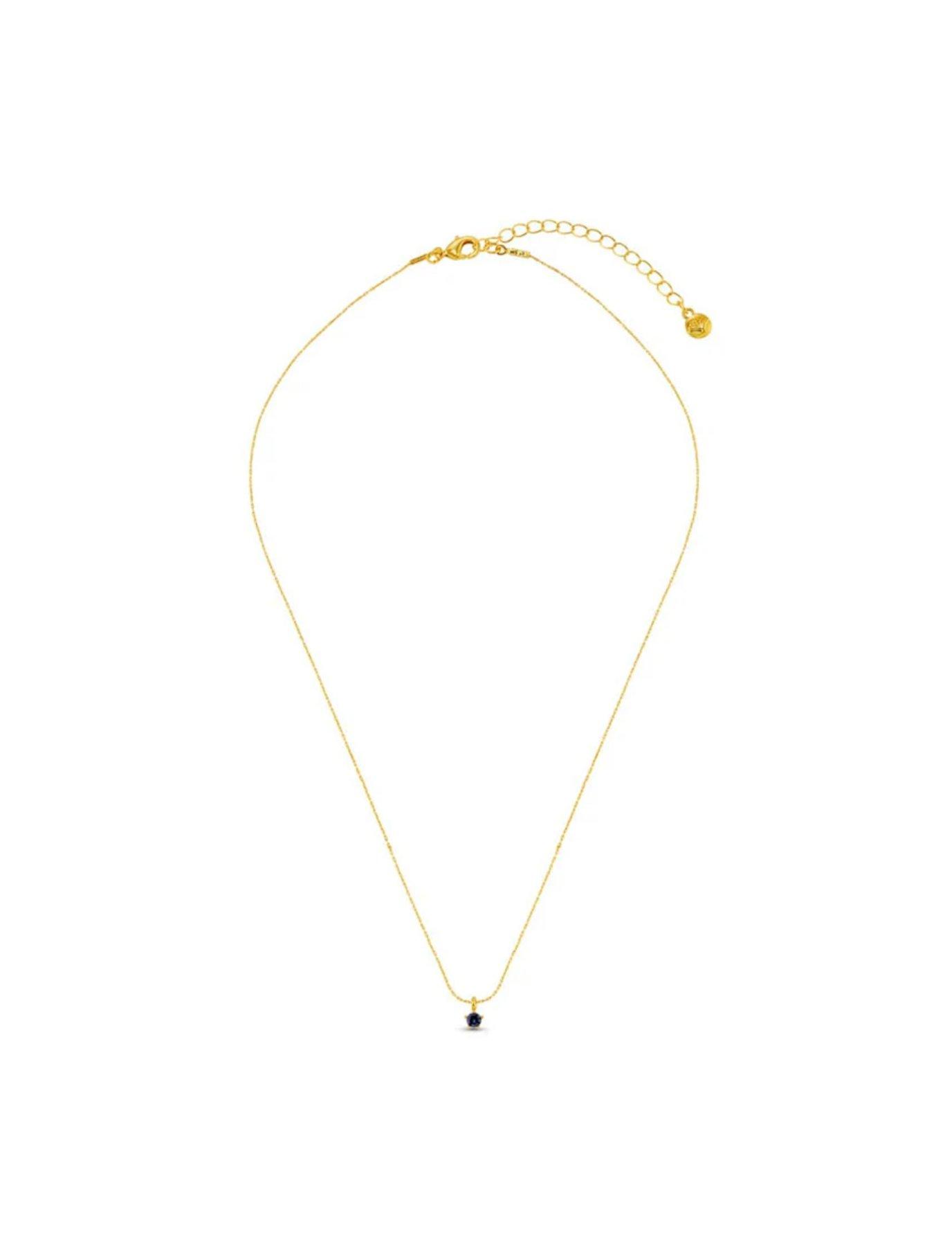 Image 3 of 3 of Orelia Fine Blue Collar Necklace