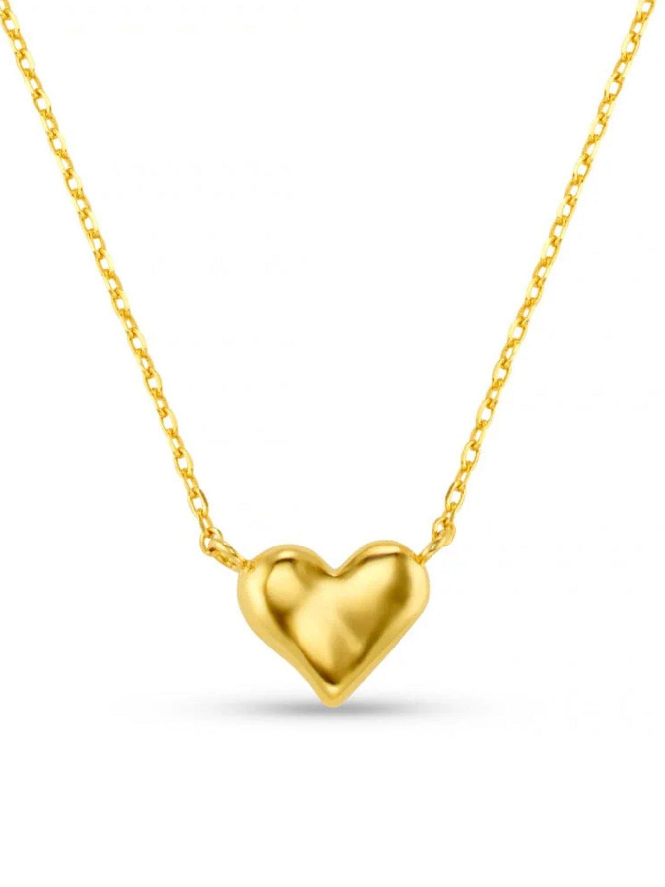 Image 3 of 3 of Orelia Molten Heart Stationed Necklace