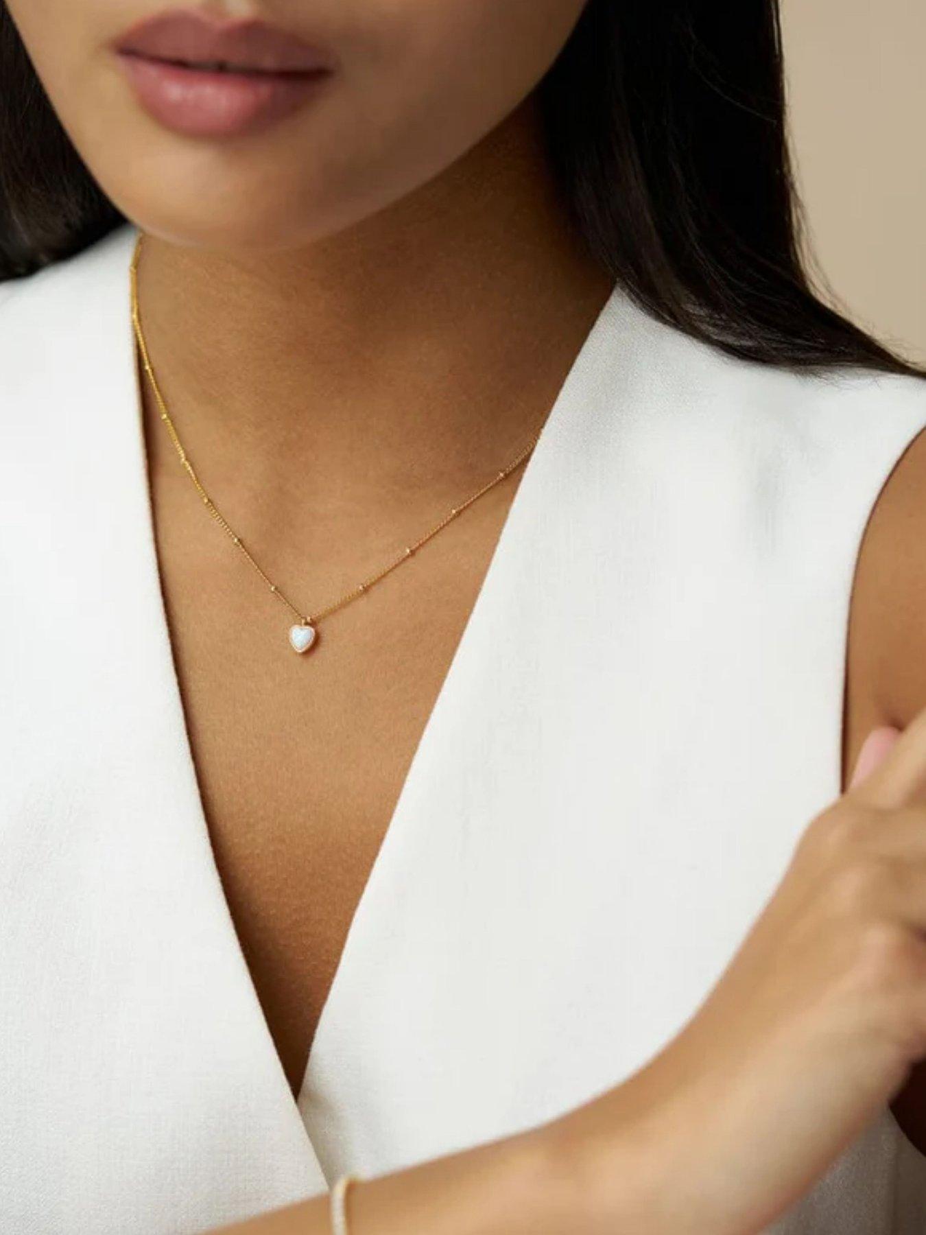 orelia-opal-heart-charm-necklacefront