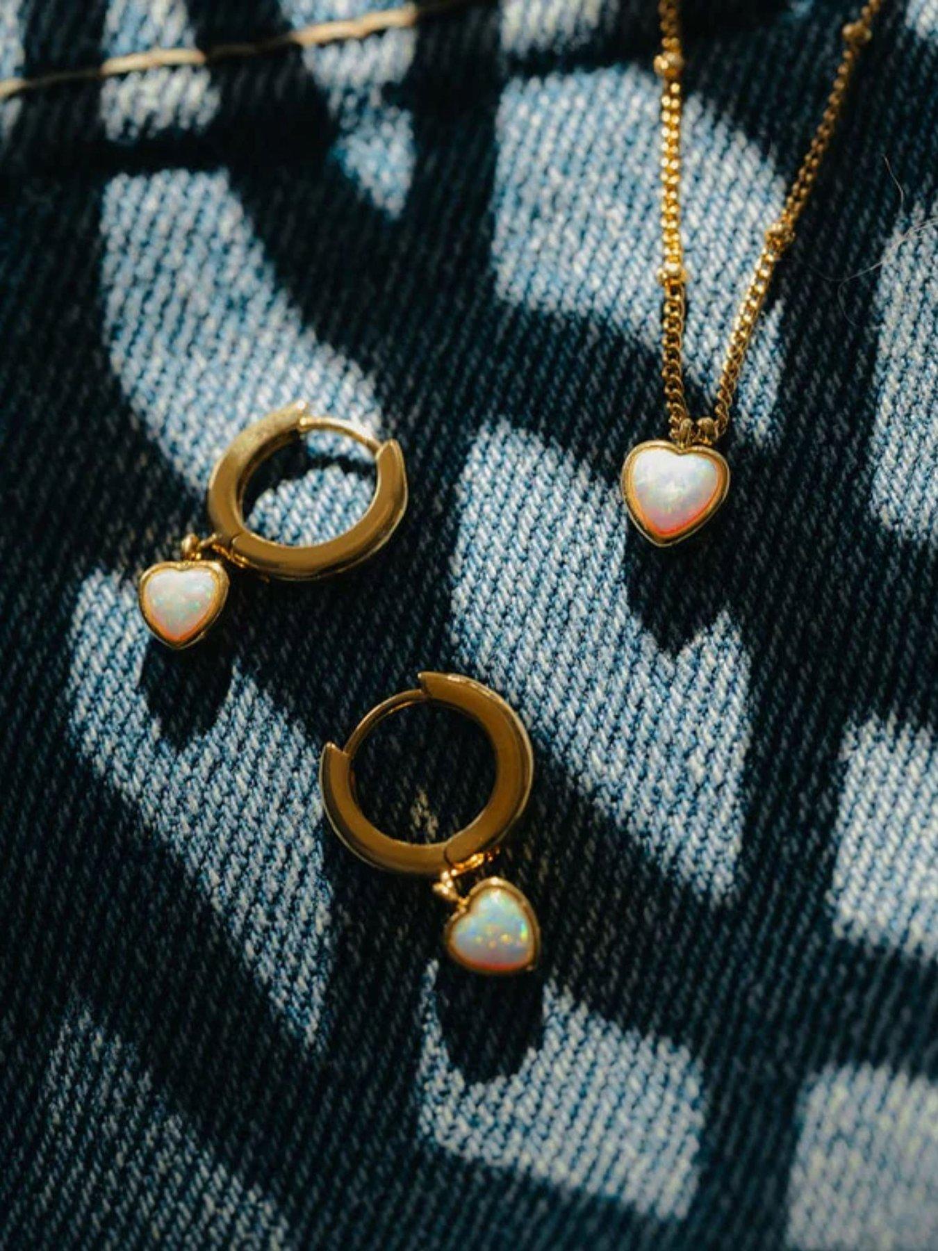 orelia-opal-heart-charm-necklaceback