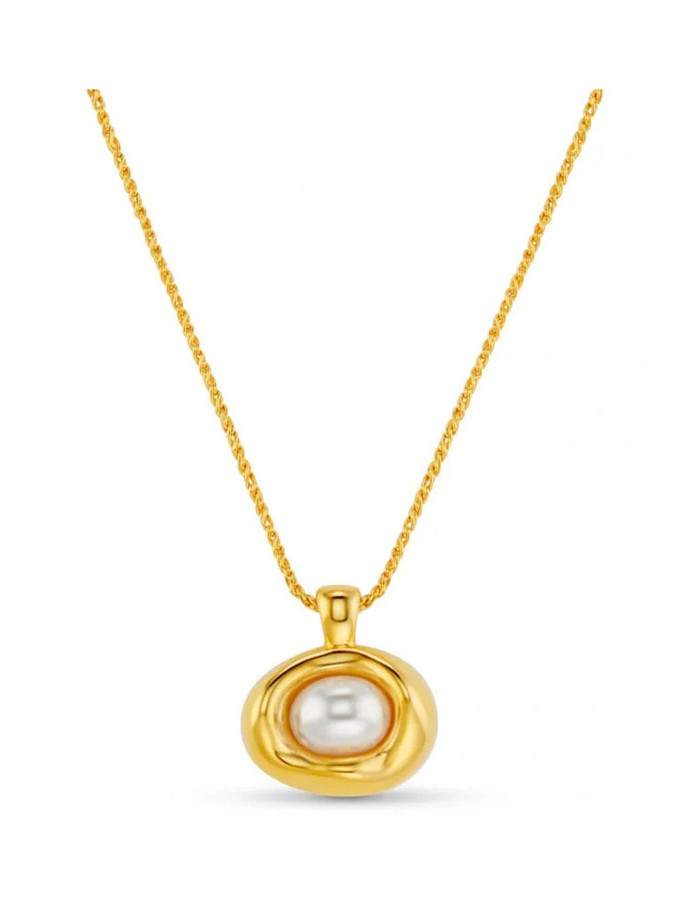 orelia-statement-molten-pearl-necklacefront