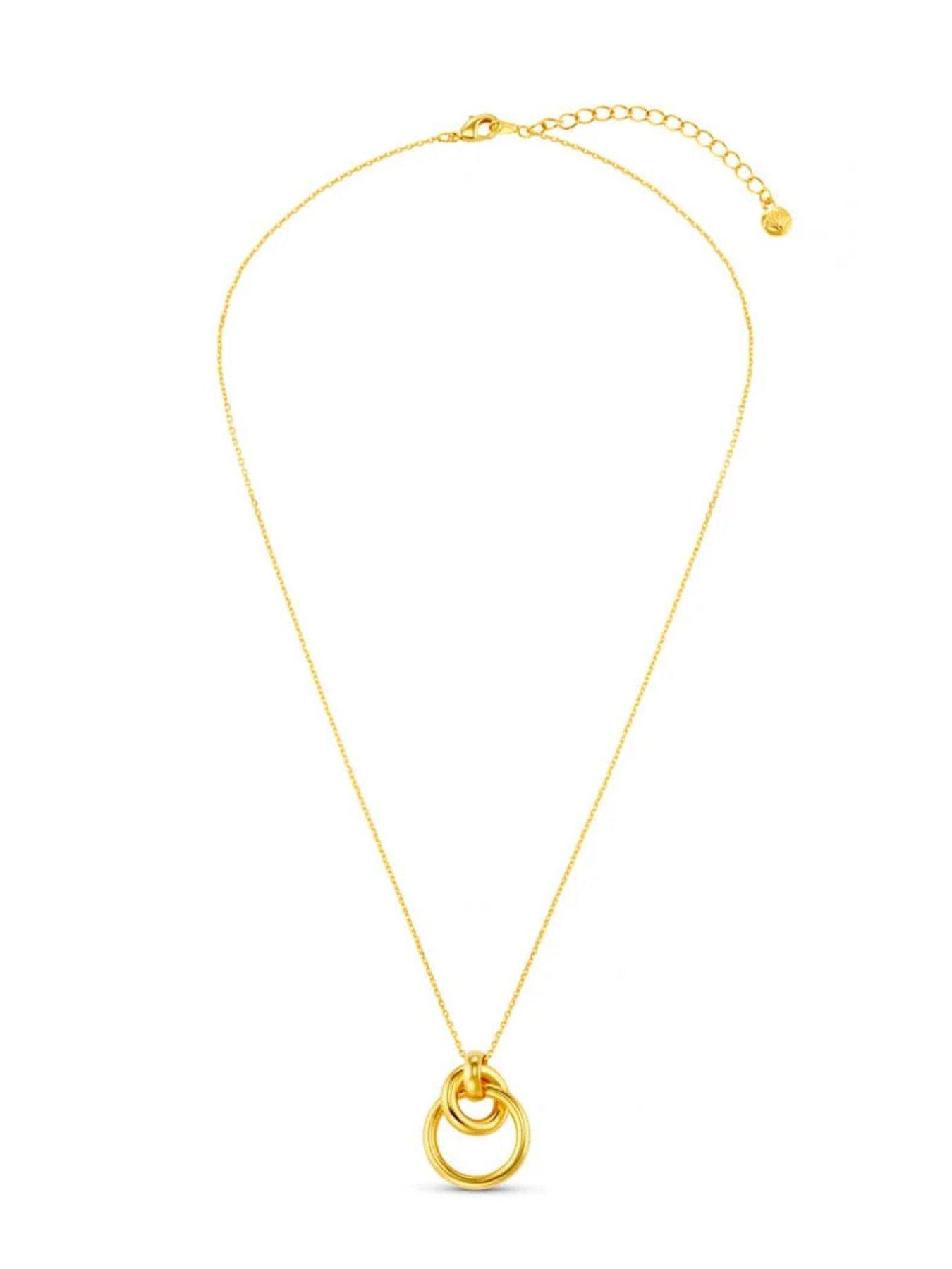 orelia-interlocking-open-circle-necklaceback