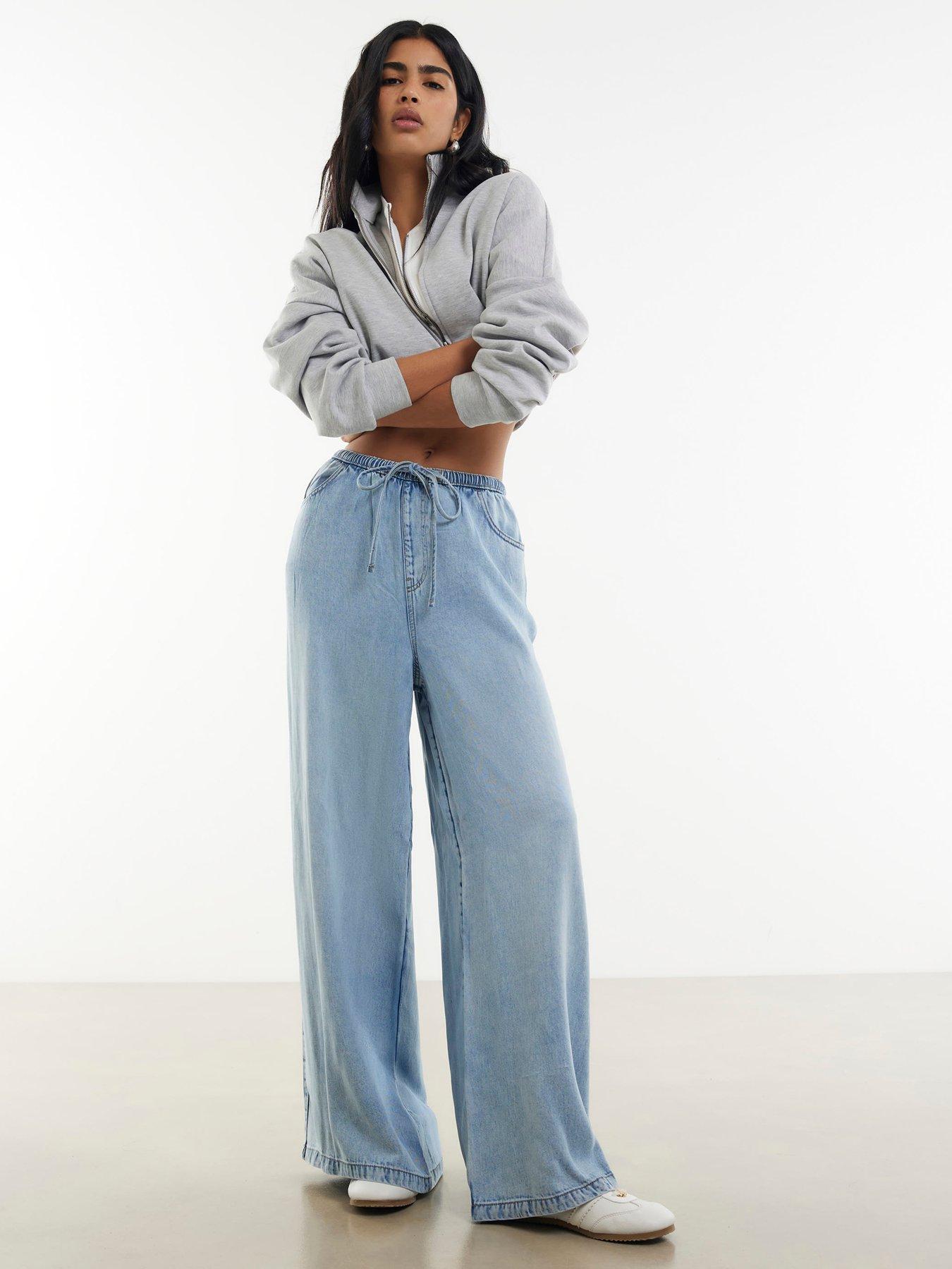 River Island Wide Leg Pj Pant Genie - Blue