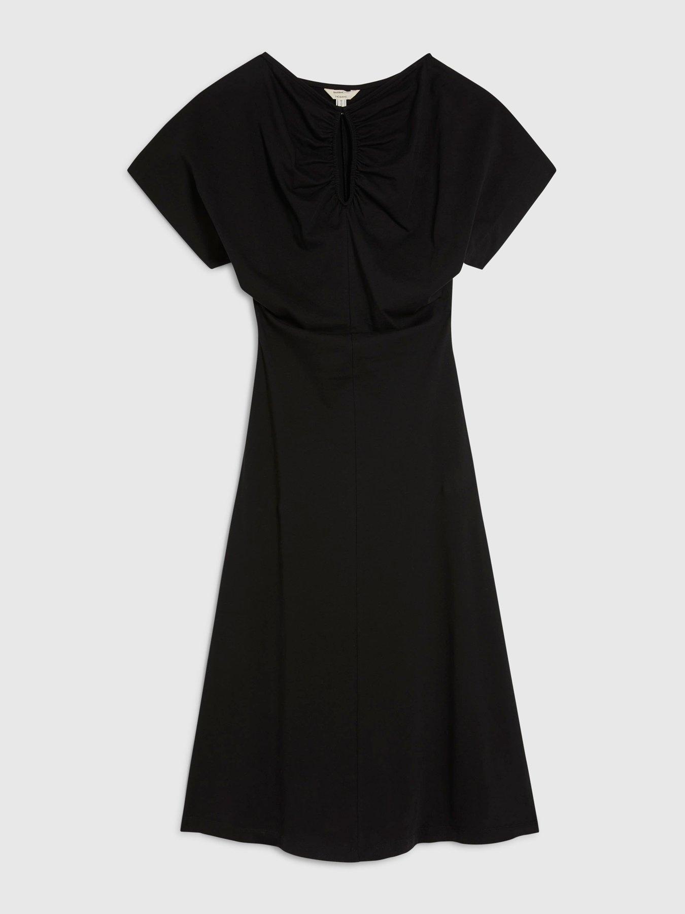Image 5 of 6 of River Island Short Sleeve Angel Sleeve Cut Out Dress