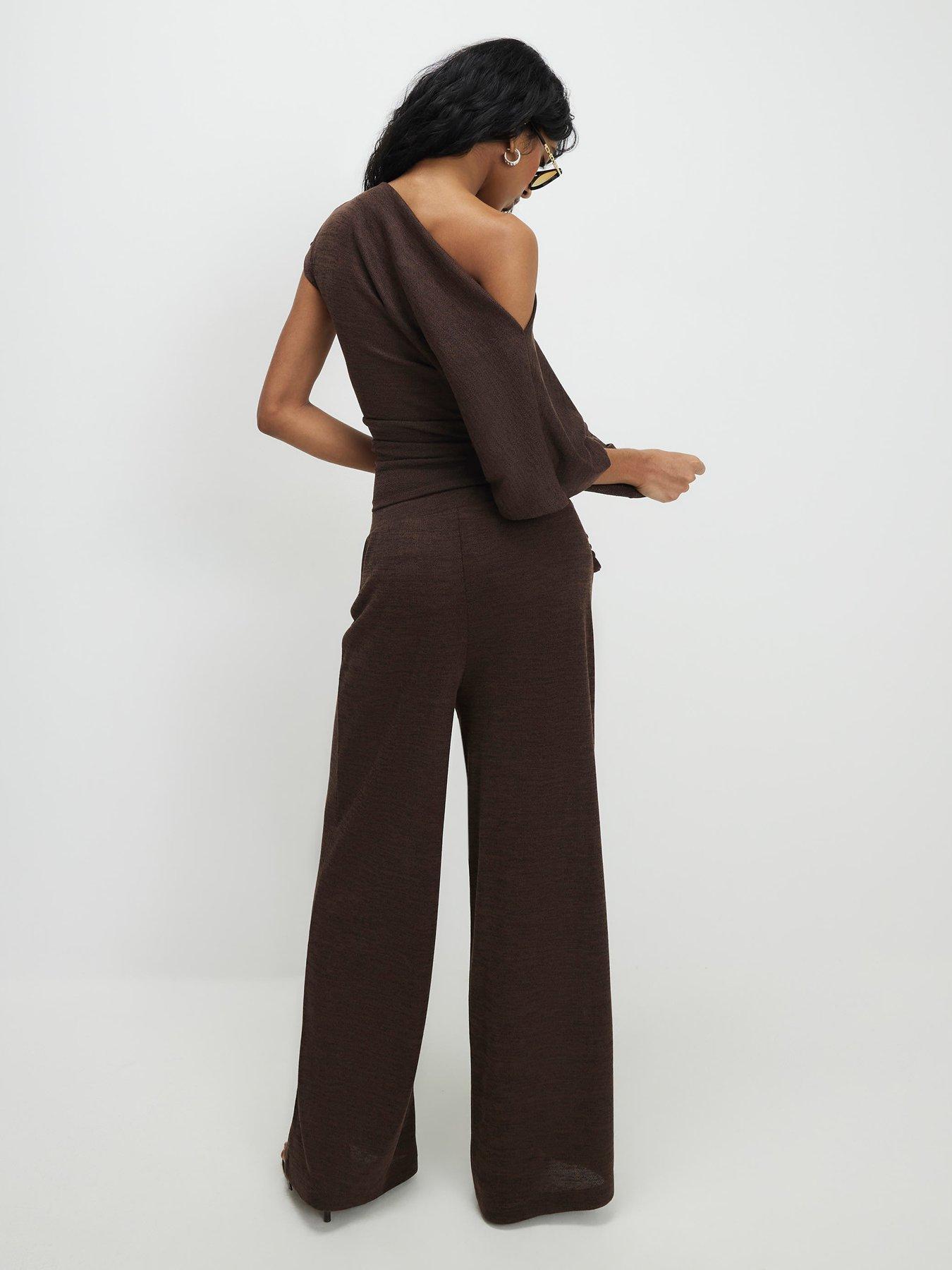 river-island-short-sleeve-banded-hem-drape-top-brownstillFront