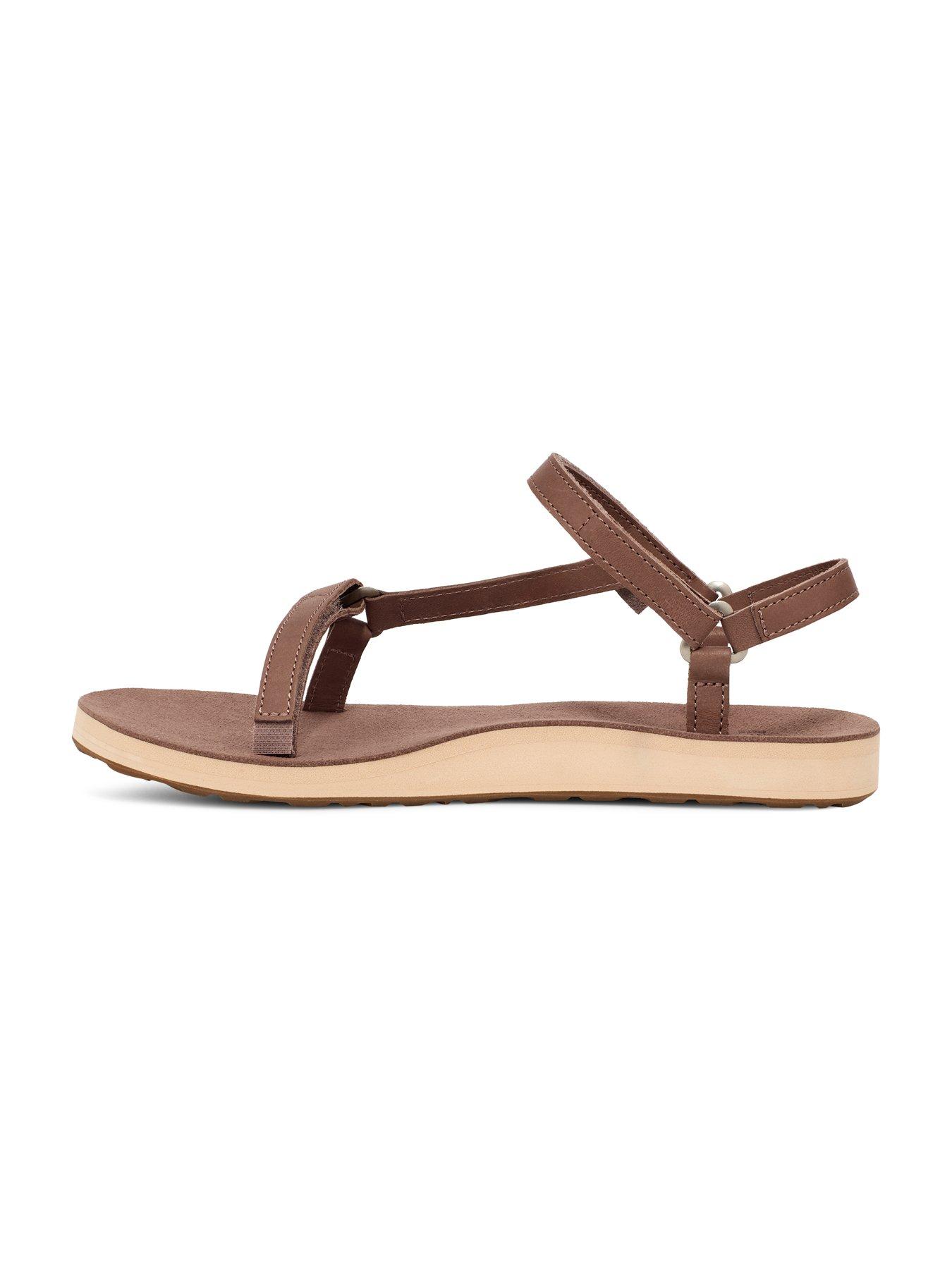 Image 6 of 6 of Teva Original Universal Slim Lea Sandals - Brown