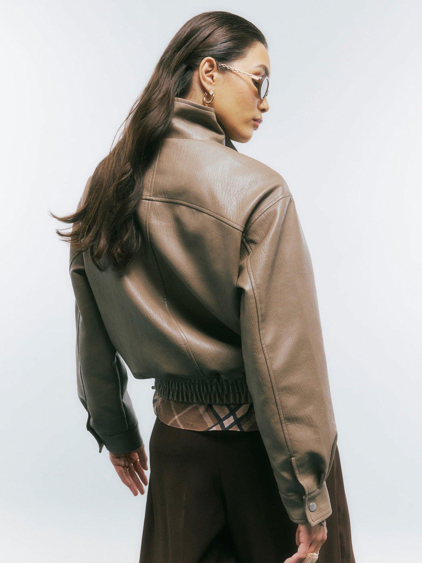 river-island-textured-pu-classic-bomber-beigestillFront