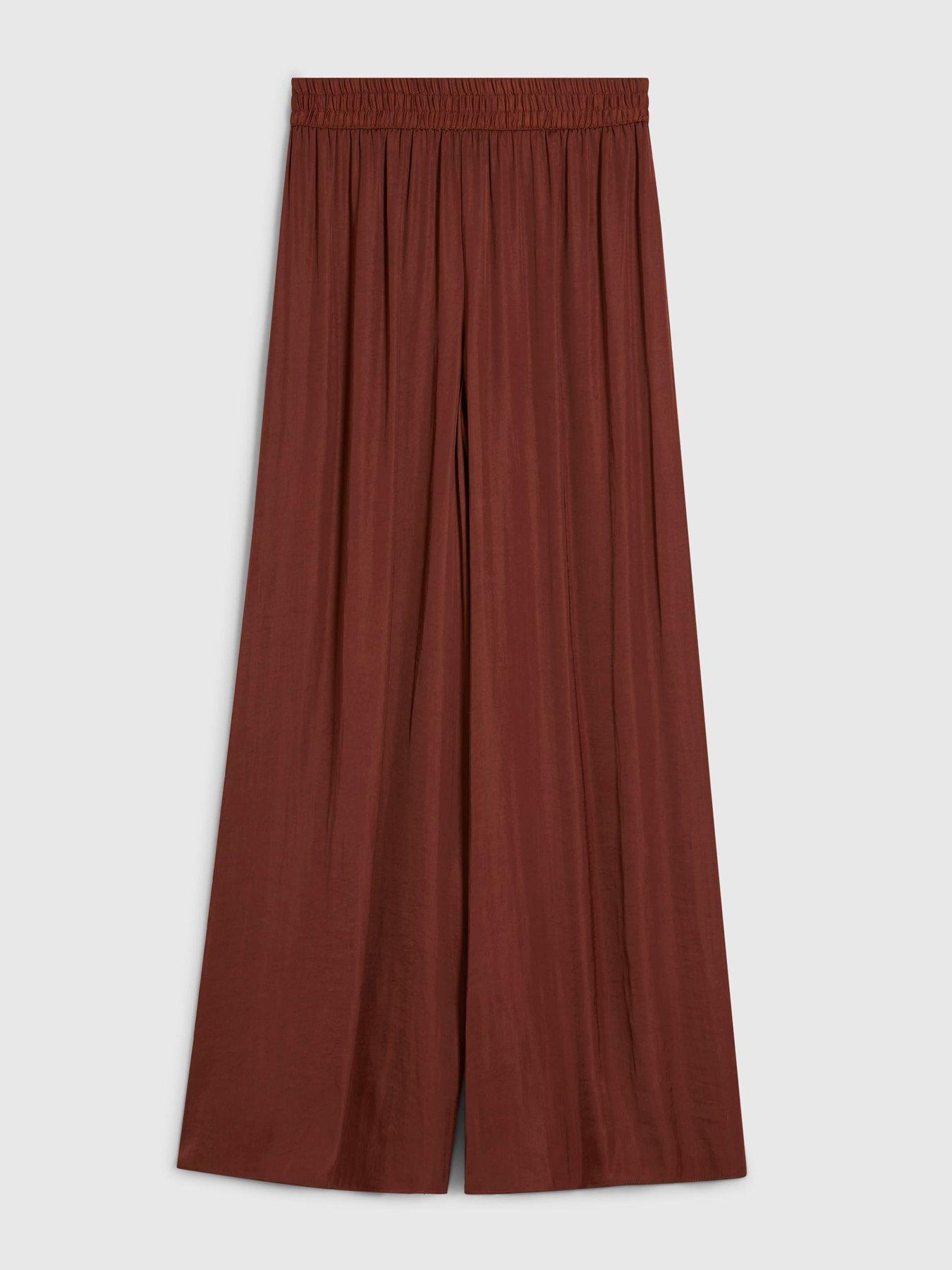 Image 5 of 6 of River Island Airflow Wide Leg Trouser - Black