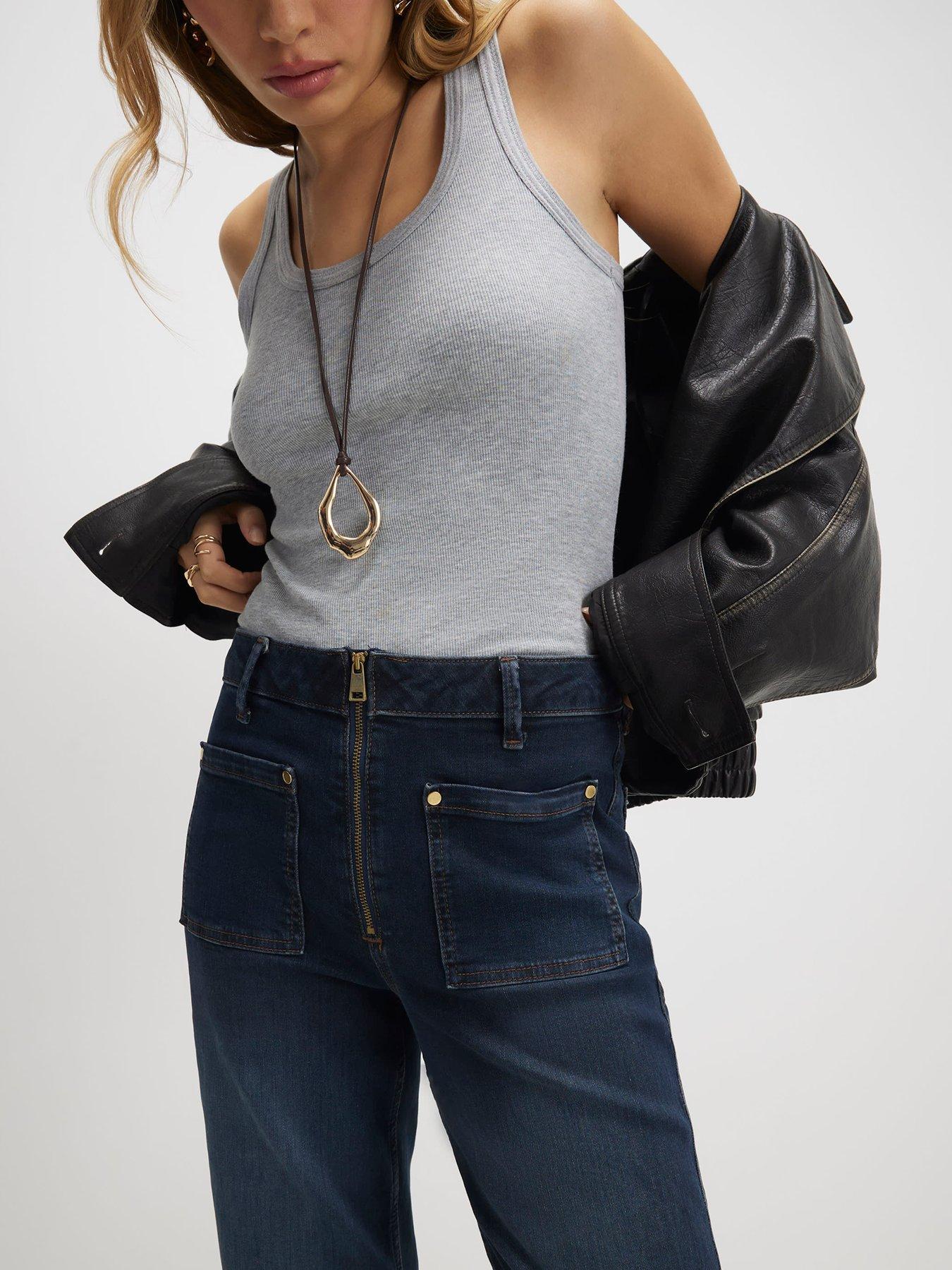 river-island-pippin-zip-relaxed-flare-jeans-blueoutfit