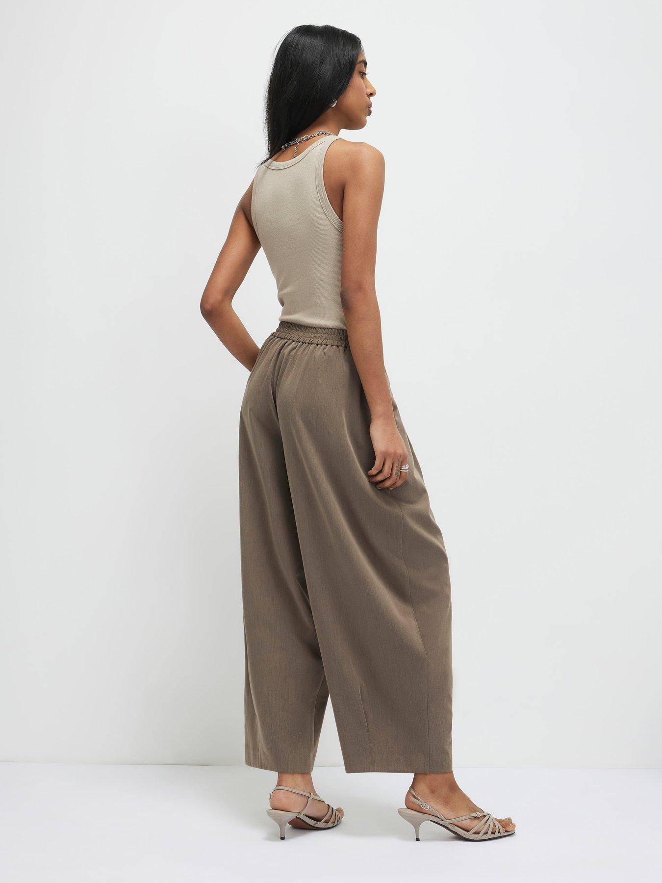 river-island-tailored-elasticated-balloon-trouser-beigestillFront