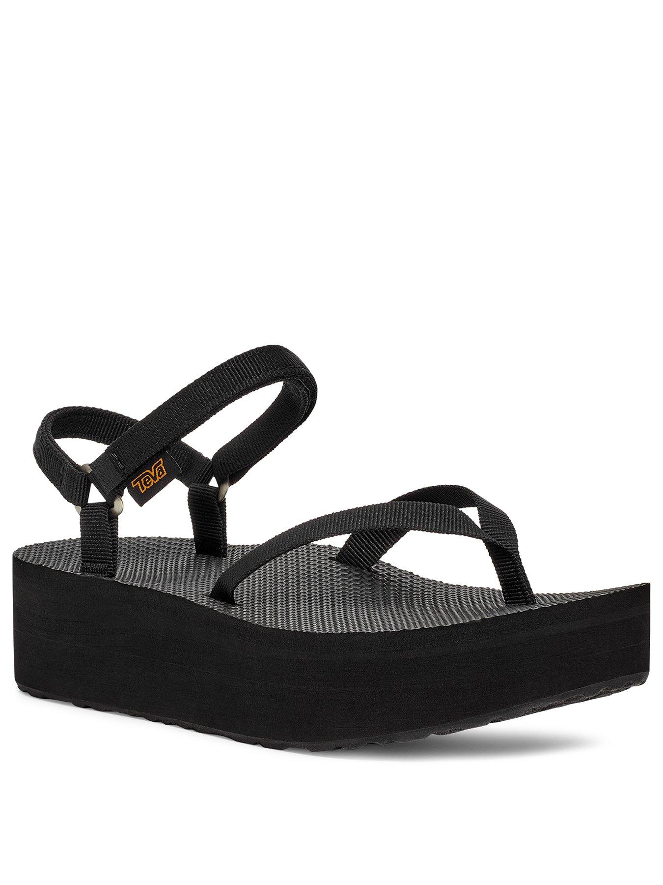 Image 2 of 6 of Teva Flatform Sandal Slim - Black