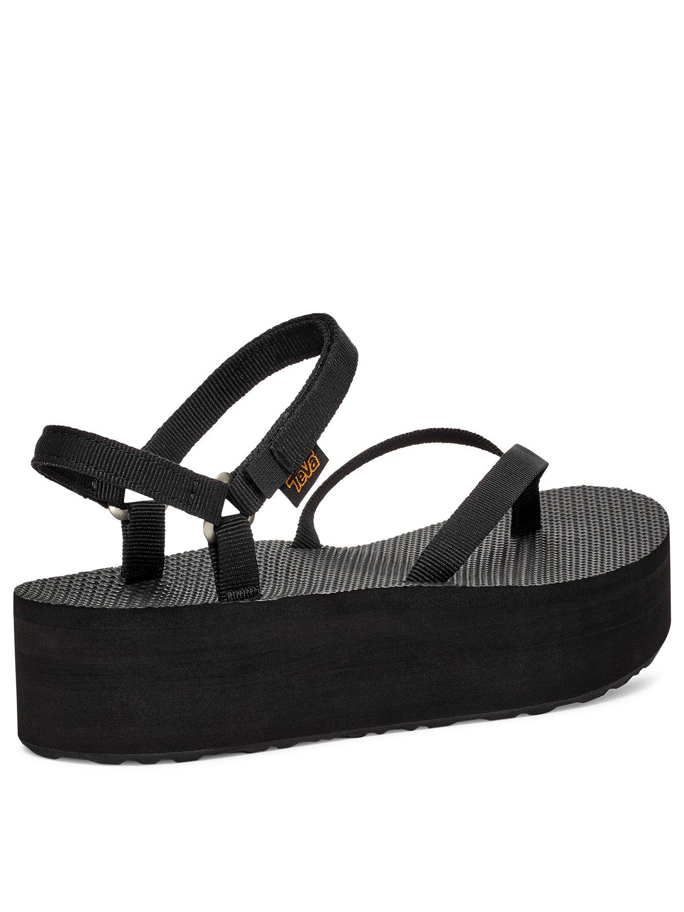 Image 3 of 6 of Teva Flatform Sandal Slim - Black