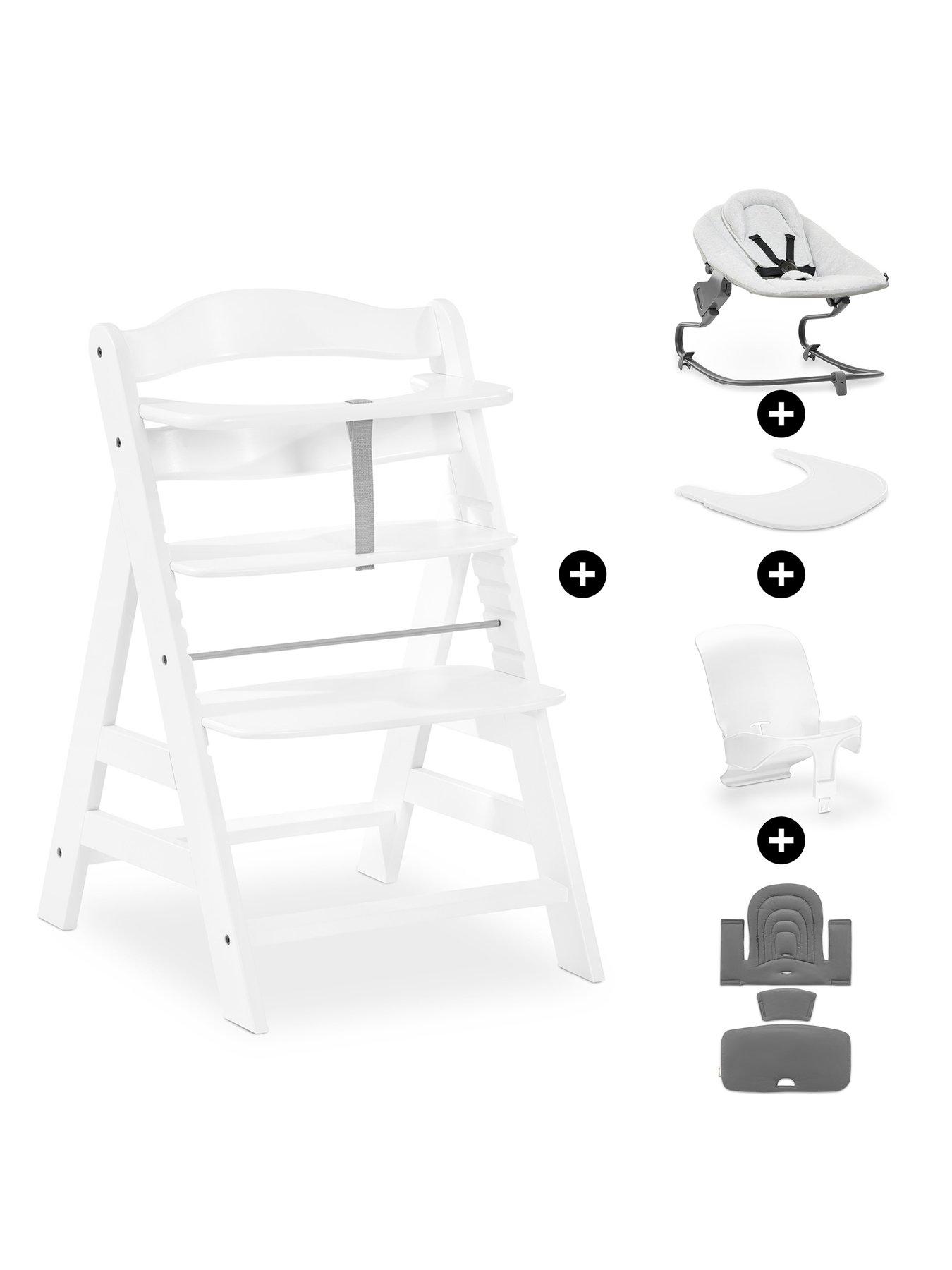 Image 1 of 8 of Hauck Alpha Highchair Premium Bundle - White