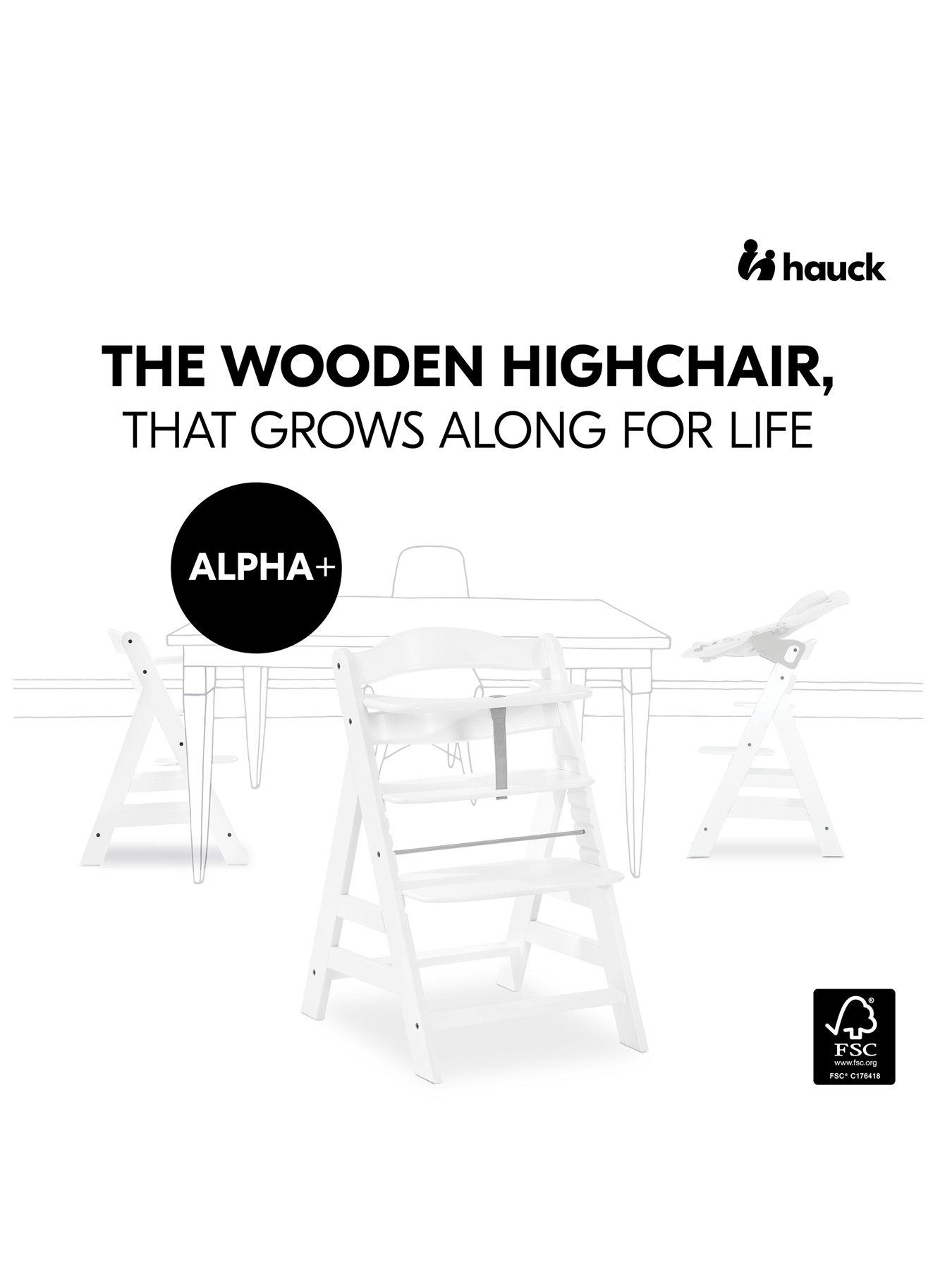 Image 2 of 8 of Hauck Alpha Highchair Premium Bundle - White
