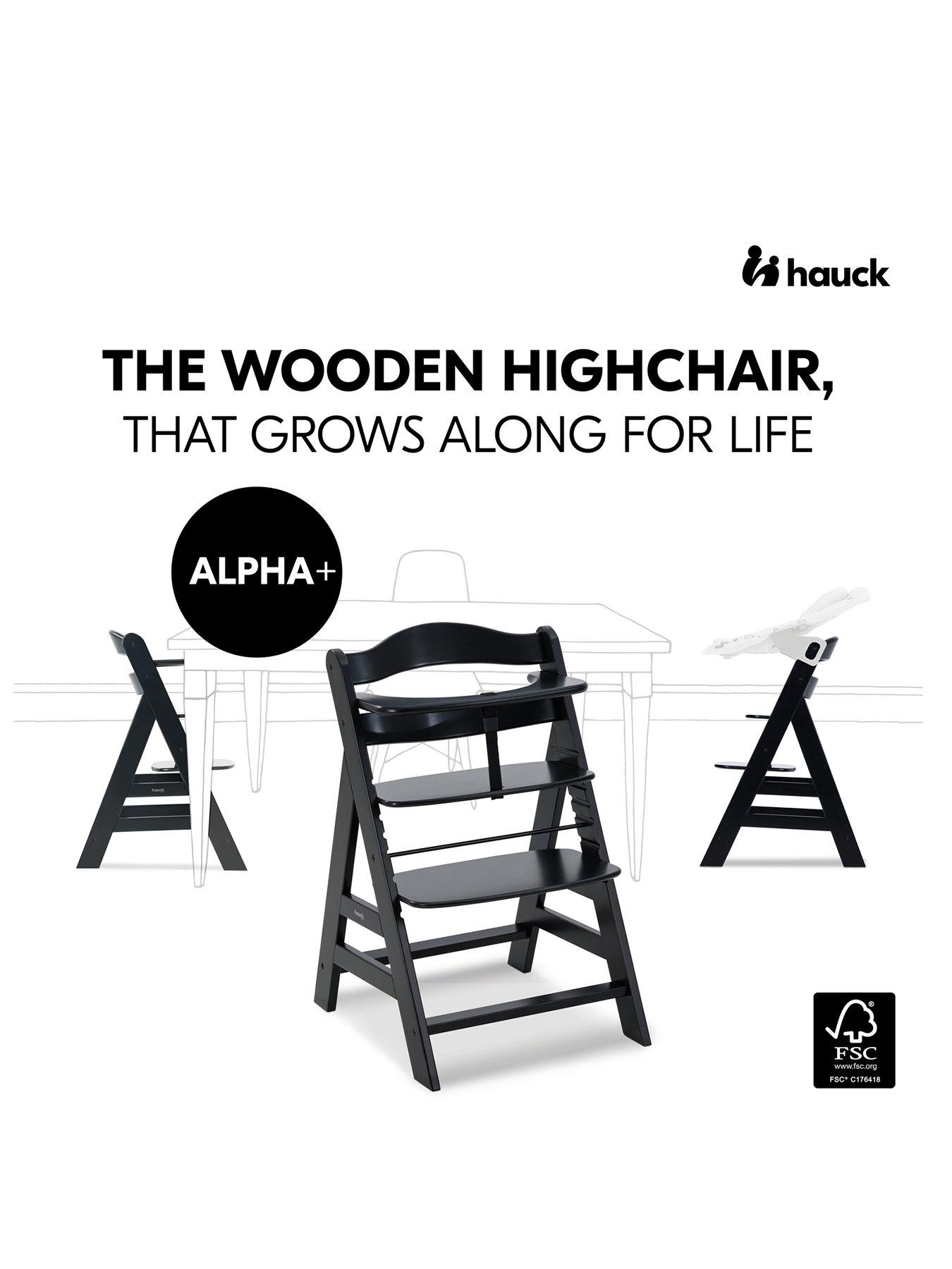 Image 2 of 8 of Hauck Alpha Highchair Premium Bundle - Black