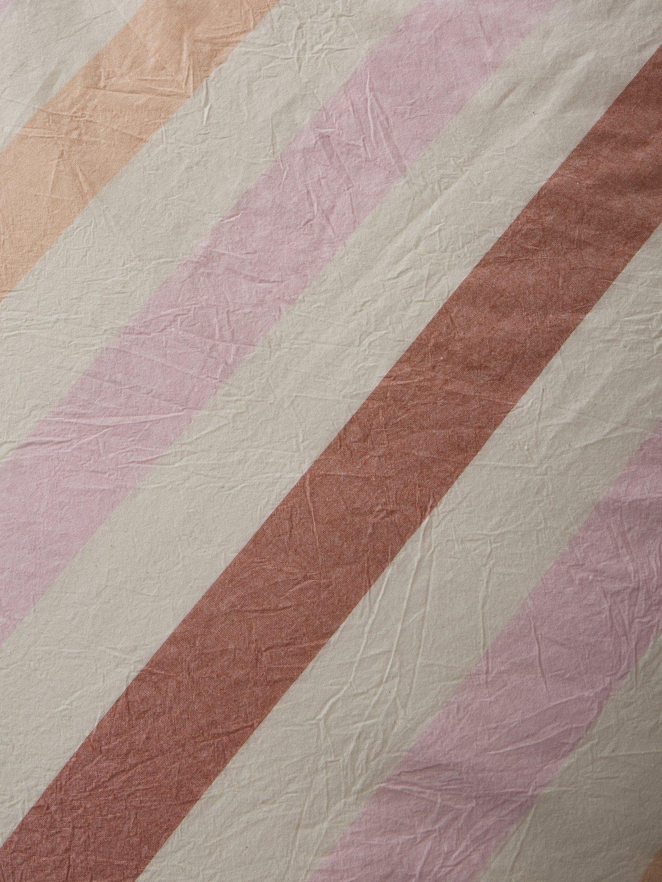 Image 3 of 5 of The Very Collection Aya Washed 100% Cotton Stripe Duvet Set