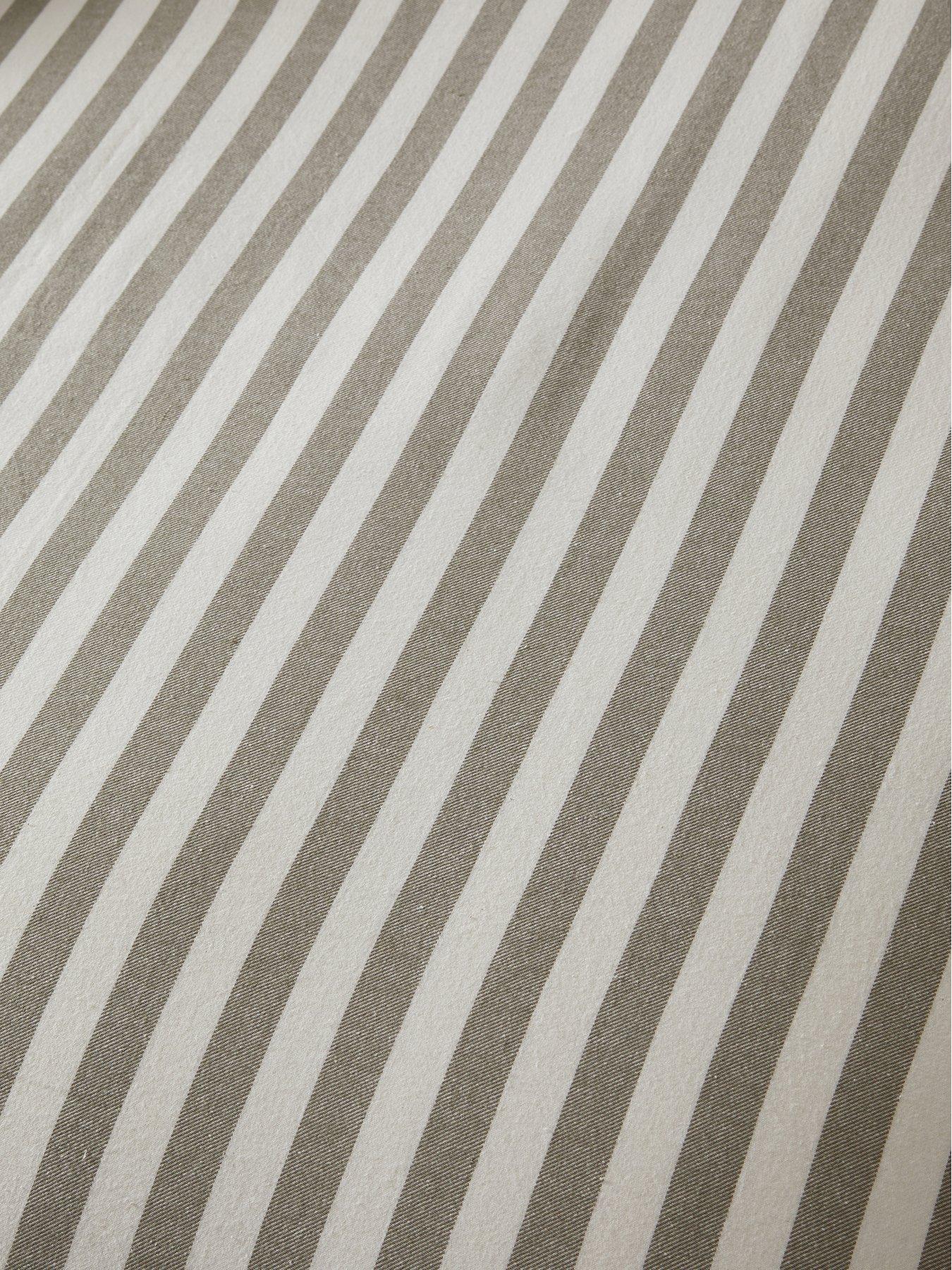 Image 3 of 7 of The Very Collection Vincent Cotton Yarn Dyed Stripe Duvet Set