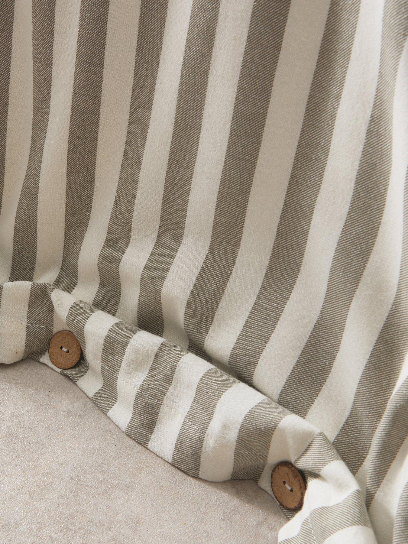 Image 6 of 7 of The Very Collection Vincent Cotton Yarn Dyed Stripe Duvet Set