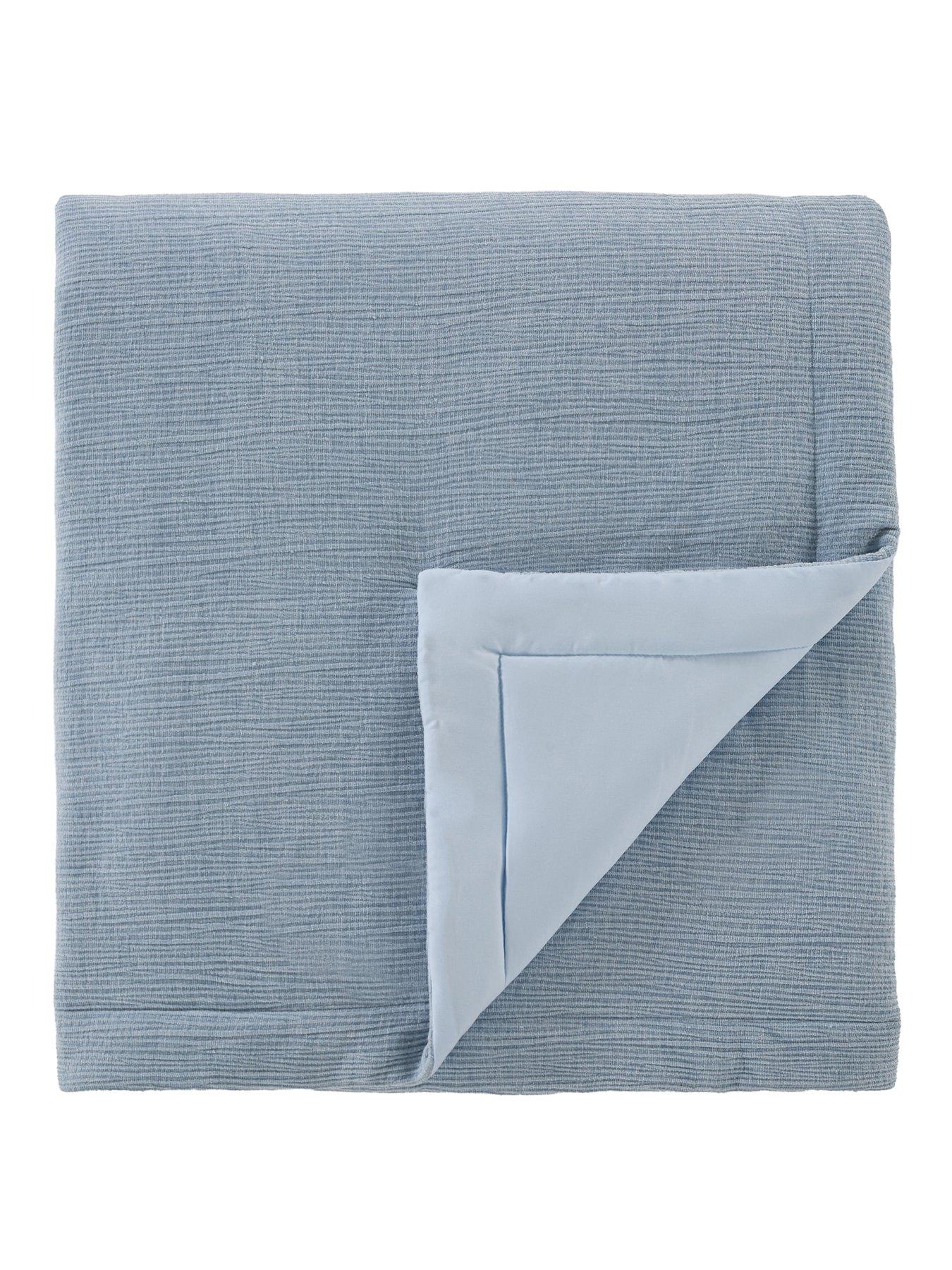 Image 2 of 6 of The Very Collection Velvet Wave Quilted Bedspread 220X200cm