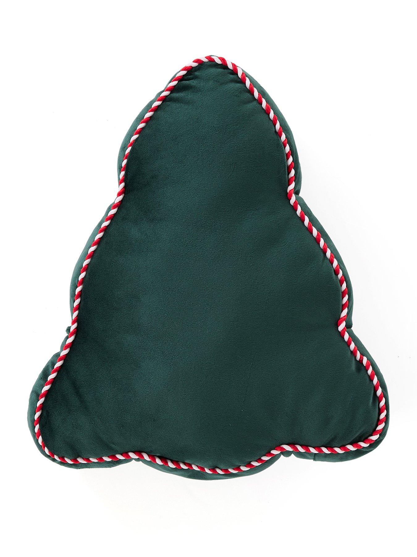 Image 2 of 5 of The Very Collection Christmas Tree Shaped Cushion