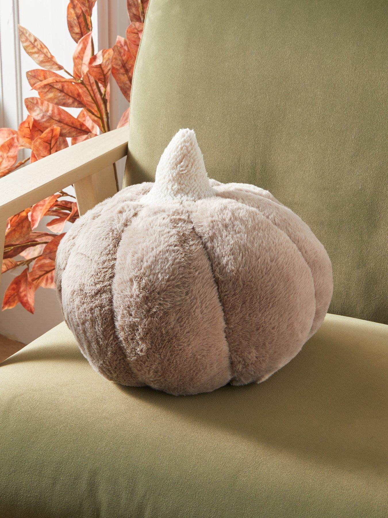 The Very Collection Pumpkin Fur Cushion