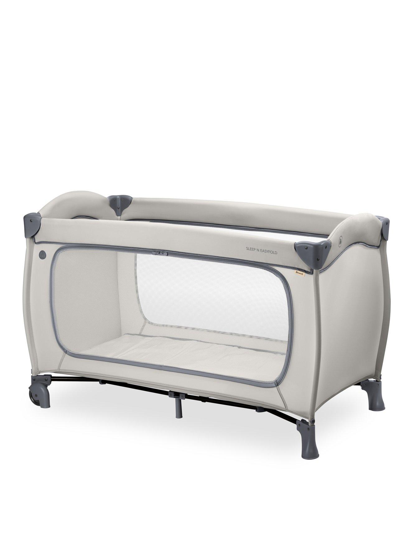 Image 1 of 8 of Hauck Sleep N Easy Fold Travel Cot - Grey