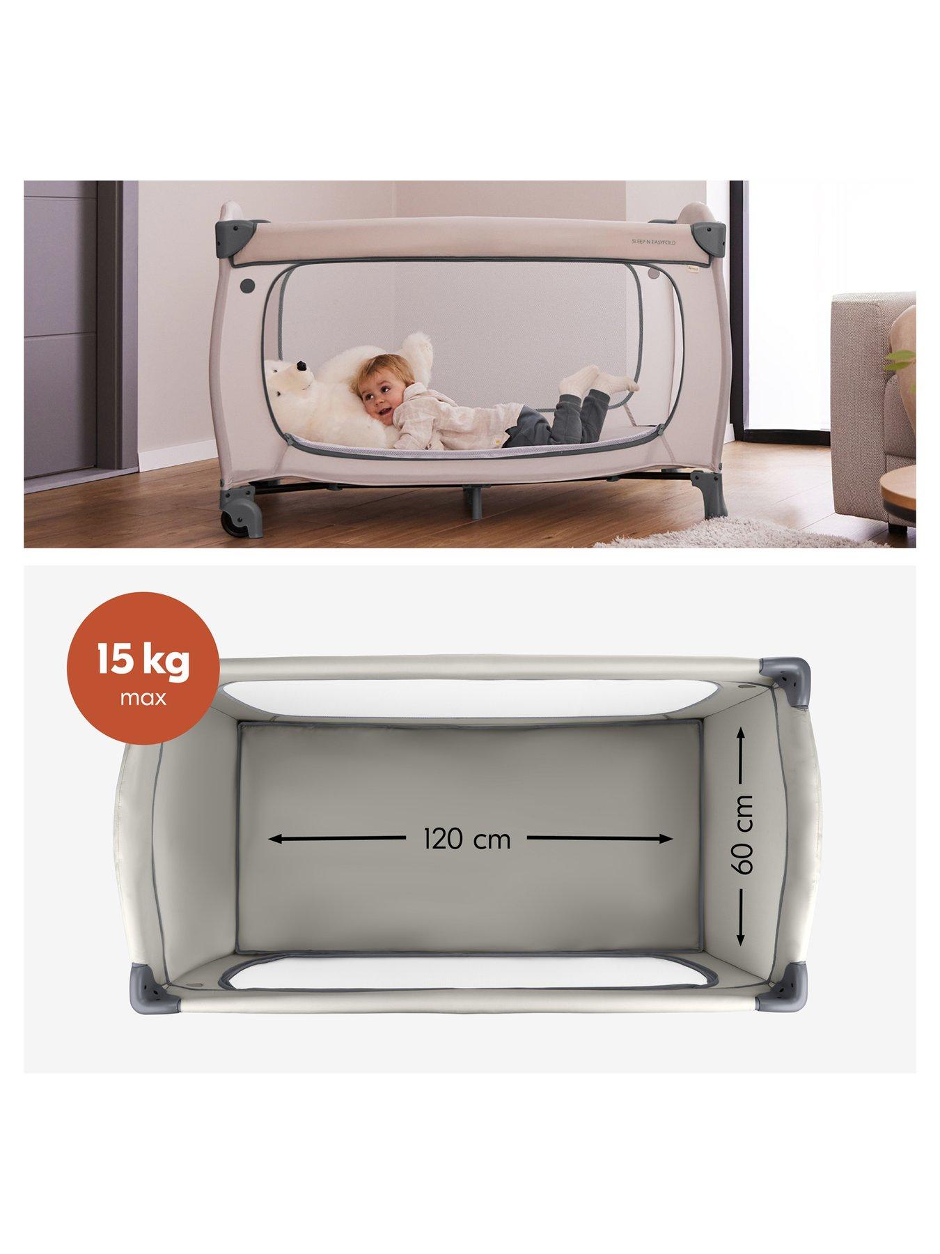 Image 4 of 8 of Hauck Sleep N Easy Fold Travel Cot - Grey