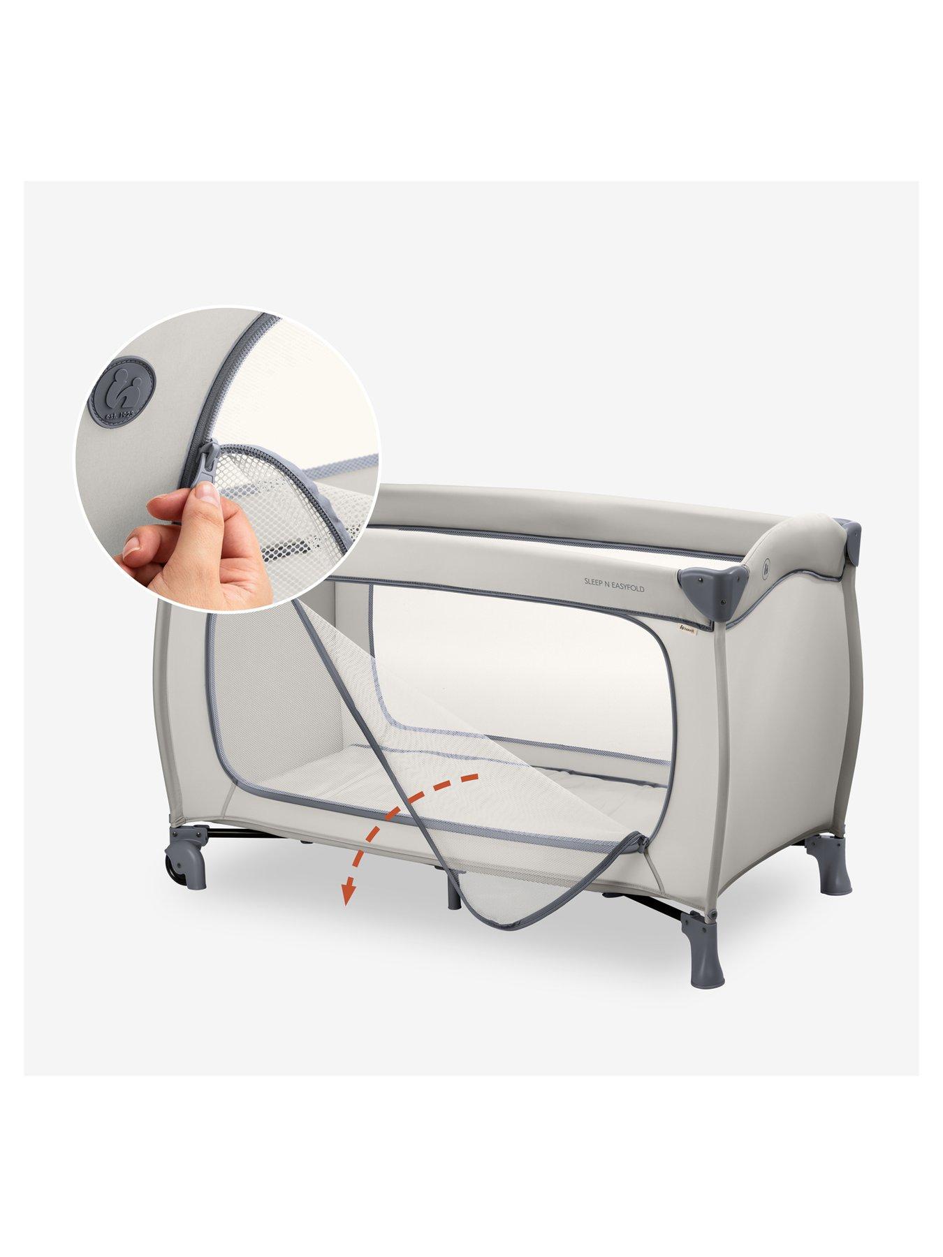 Image 6 of 8 of Hauck Sleep N Easy Fold Travel Cot - Grey