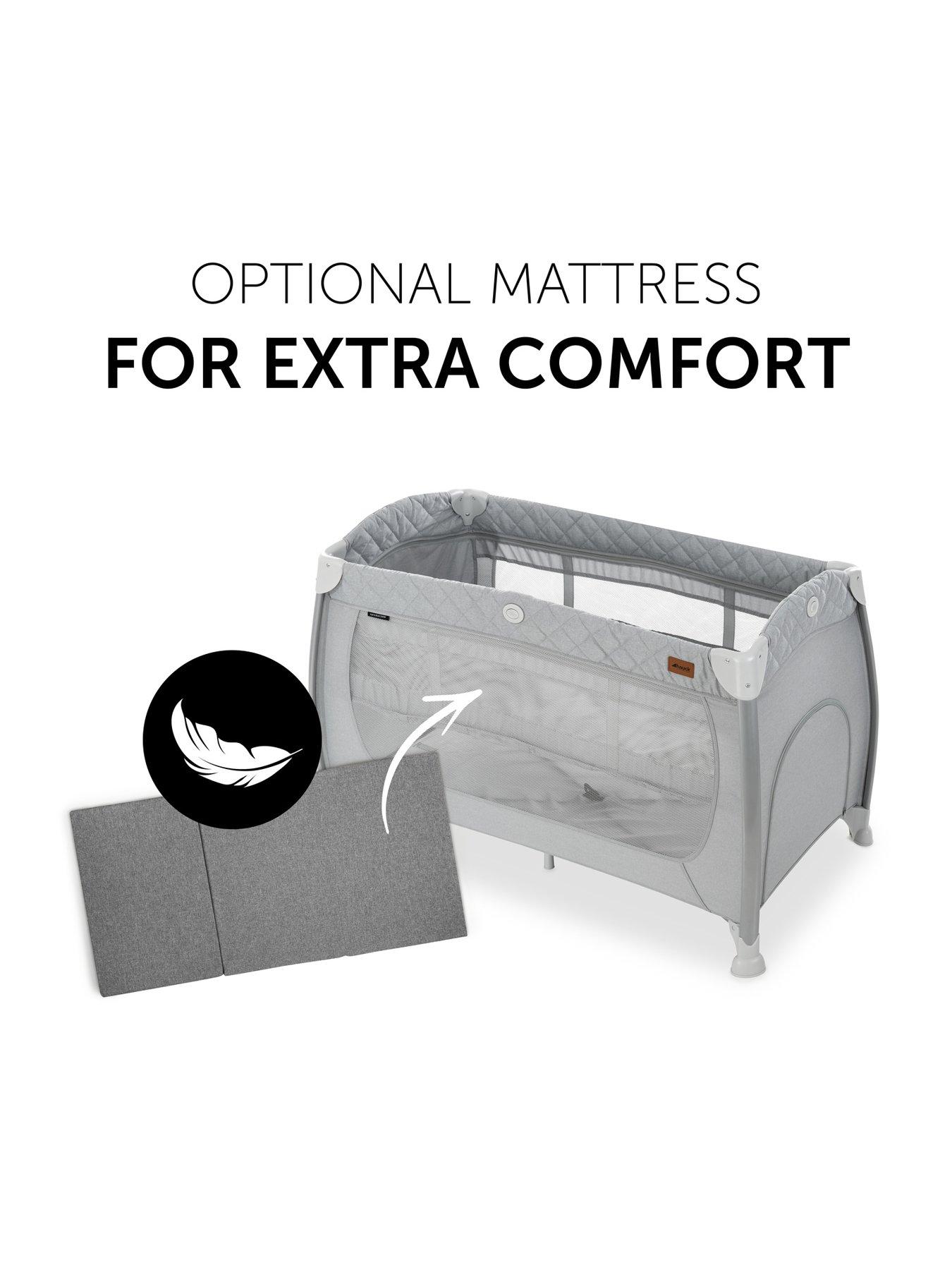 Image 4 of 8 of Hauck Play N Relax Travel Cot - Quilted Grey