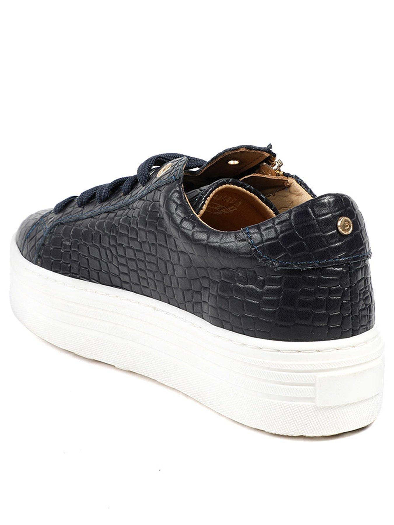 Image 3 of 5 of Jones Bootmaker Amalia Flatform Trainer - Navy Croc