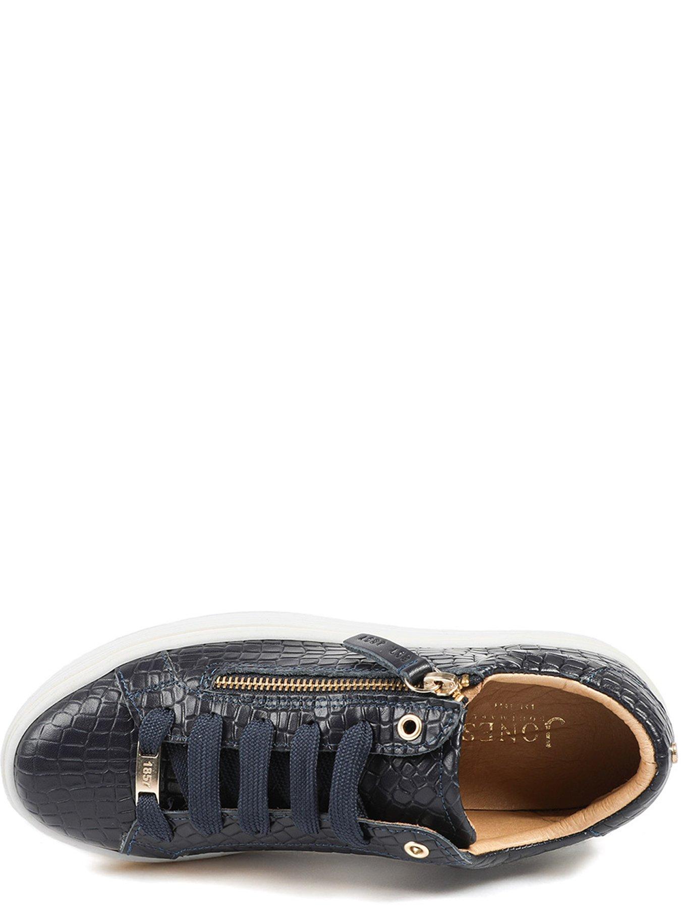 Image 4 of 5 of Jones Bootmaker Amalia Flatform Trainer - Navy Croc