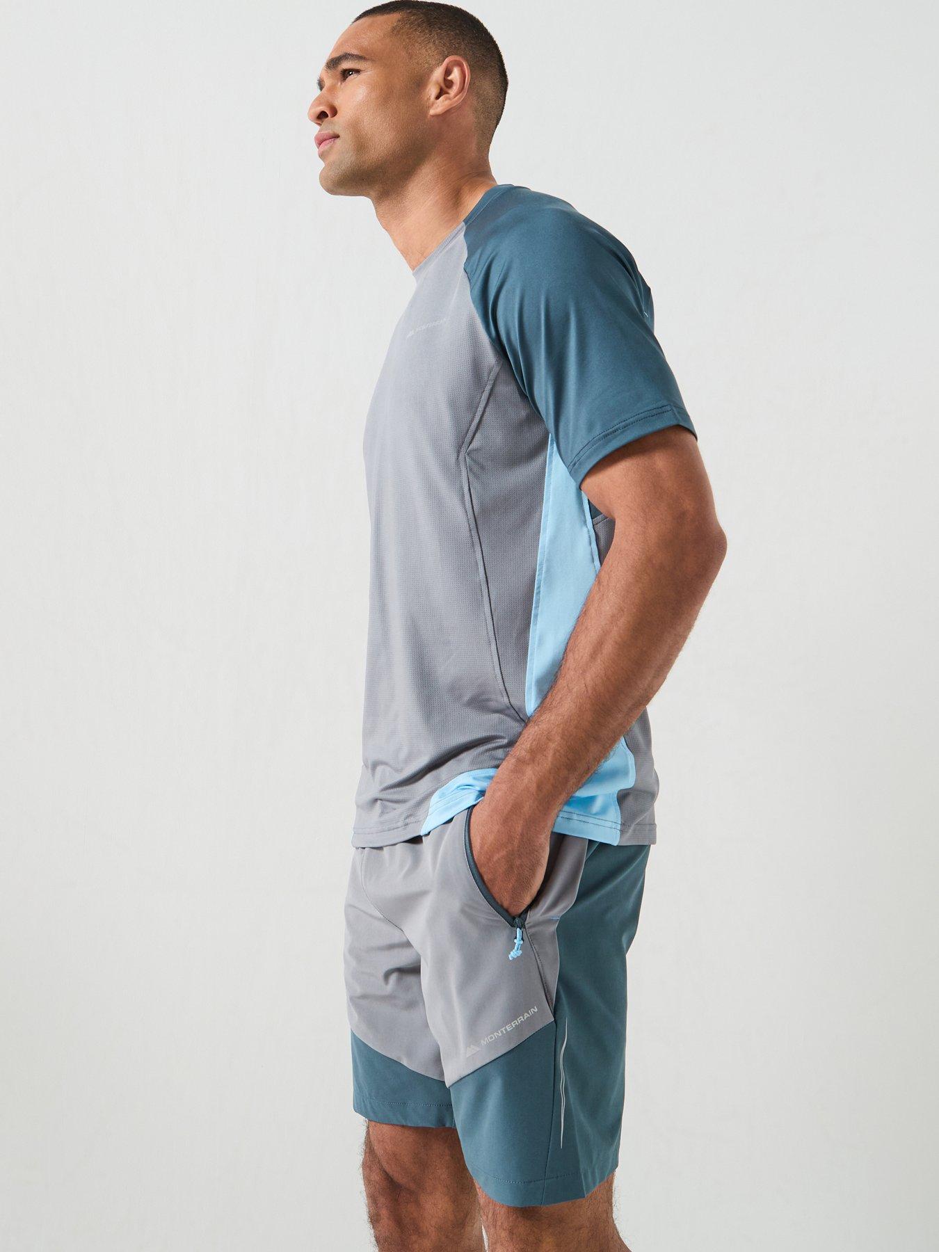 Image 5 of 5 of Monterrain Mens Vault Woven Short - Grey/ Blue