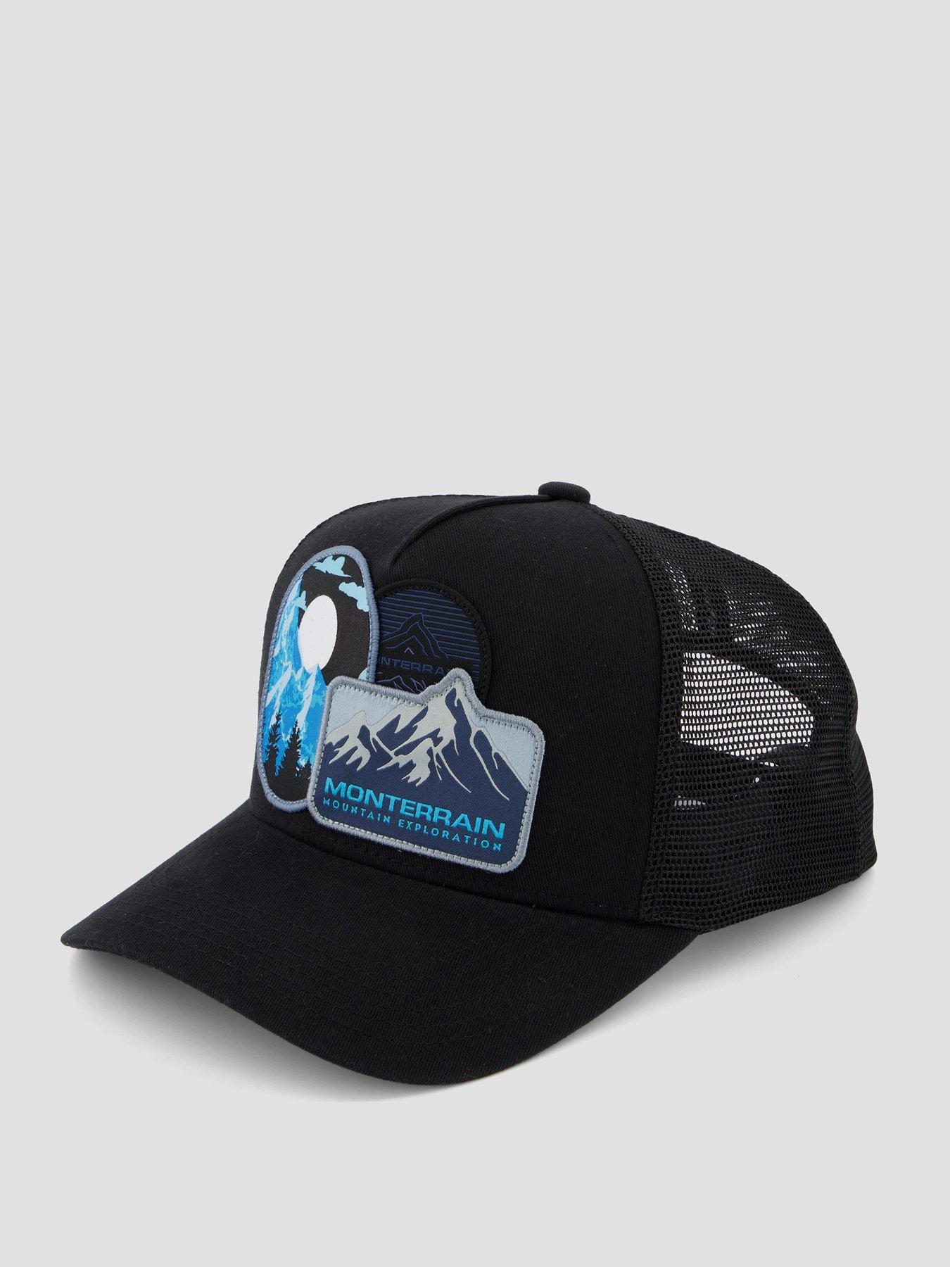 Image 2 of 4 of Monterrain Mens Climate Patch Trucker Cap - Black