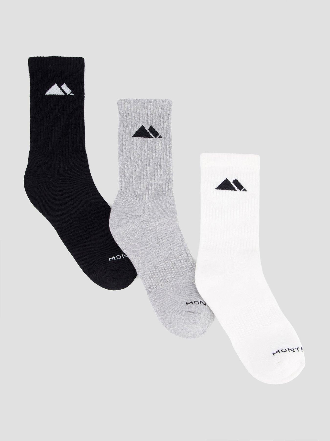 Monterrain Mens Form Core Crew Socks 3x Pack - Multi