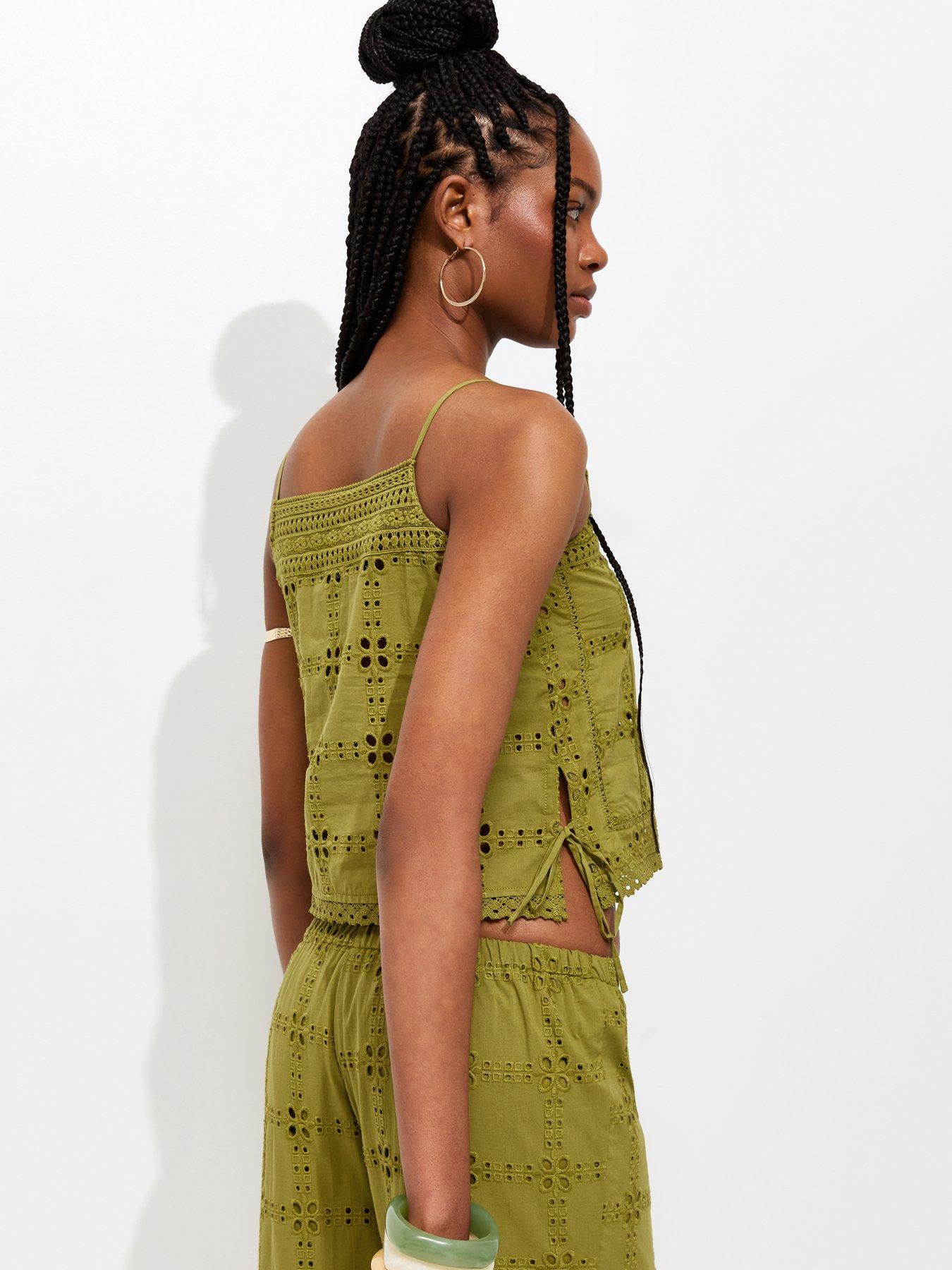 new-look-cutwork-cami-top-greenstillFront