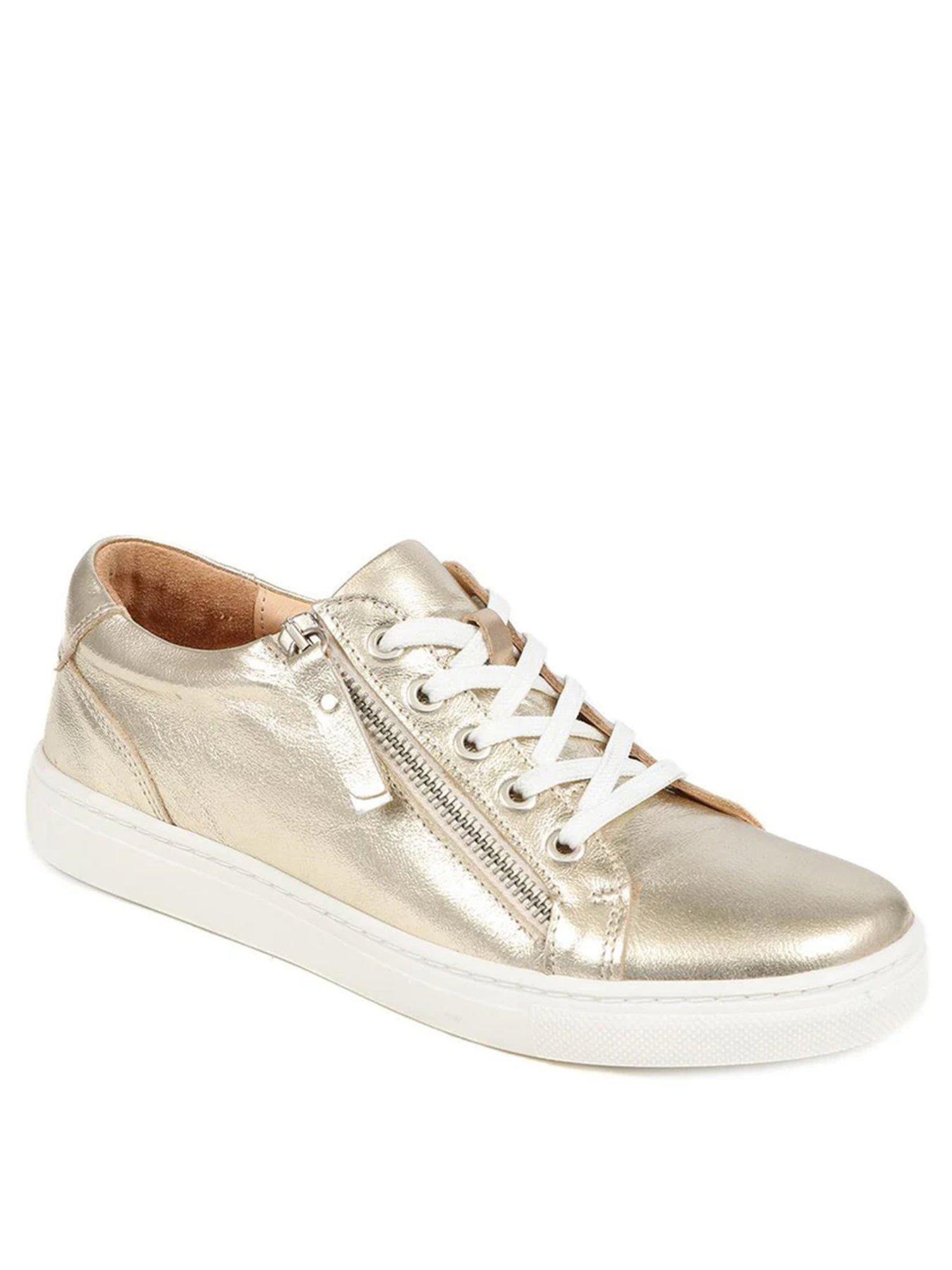 jones-bootmaker-padova-low-lace-up-trainer-goldstillFront