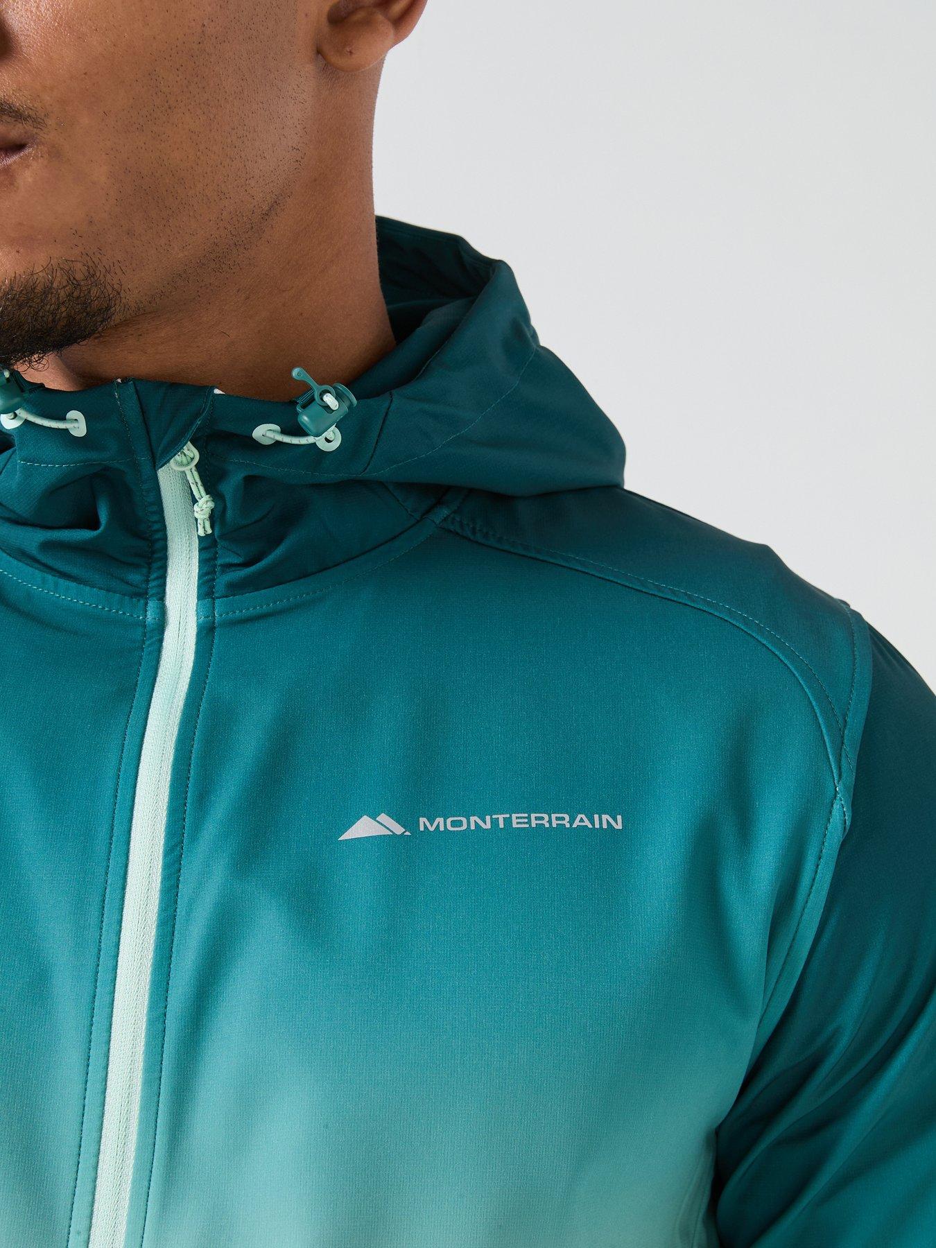Image 4 of 6 of Monterrain Mens Distance Ombre Hooded Jacket - Green