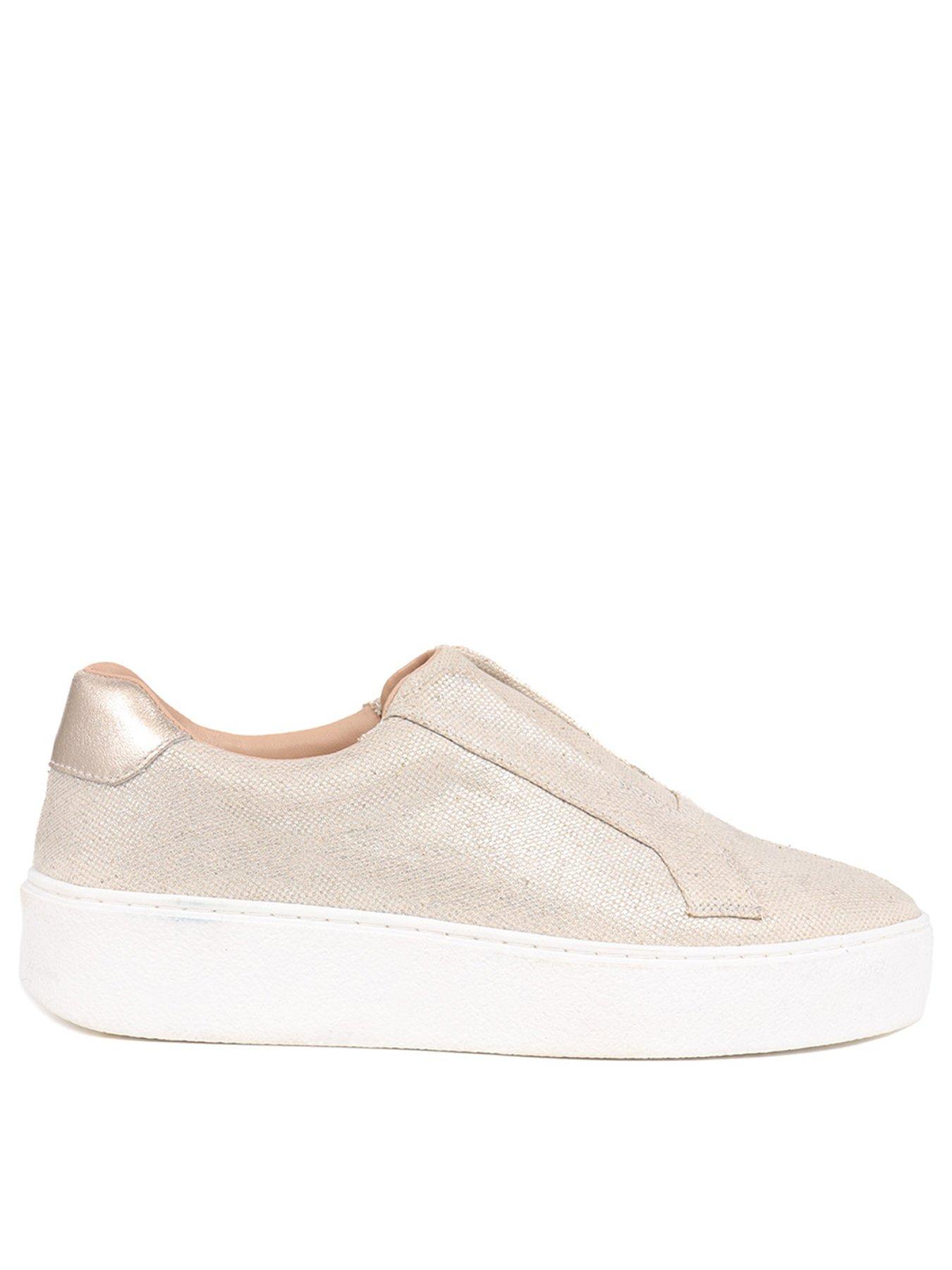 Jones Bootmaker Fernanda Low Trainer - Champagne Gold