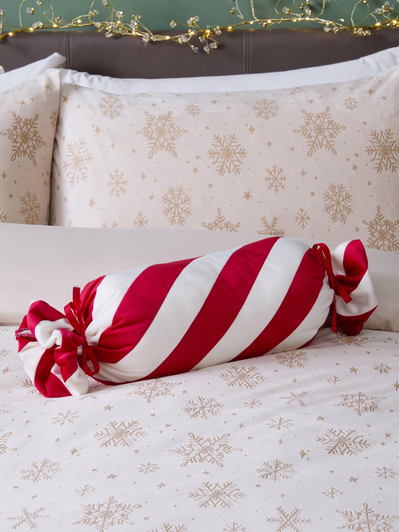 Image 1 of 5 of The Very Collection Candy Cane Sweet Shaped Cushion