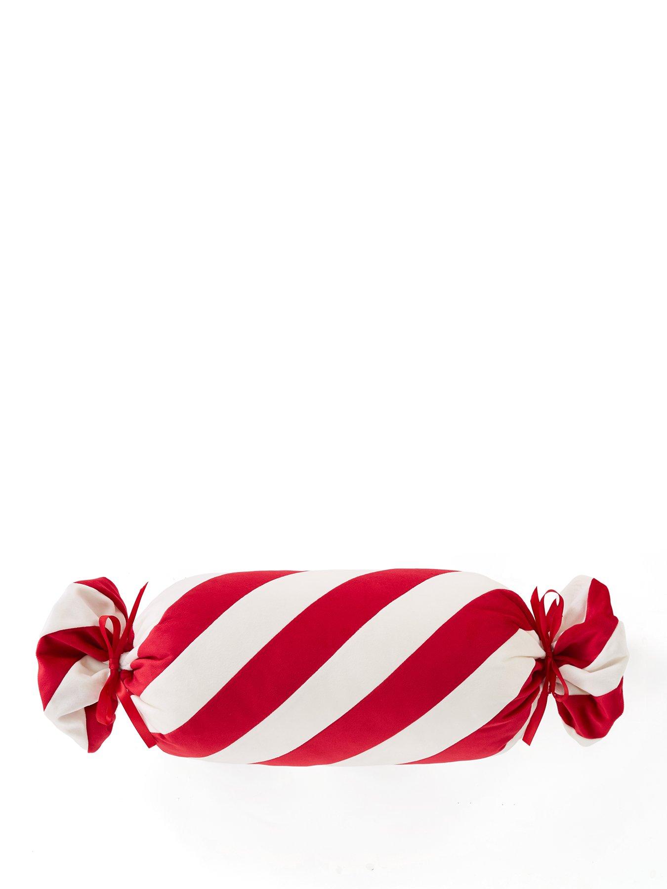 Image 2 of 5 of The Very Collection Candy Cane Sweet Shaped Cushion
