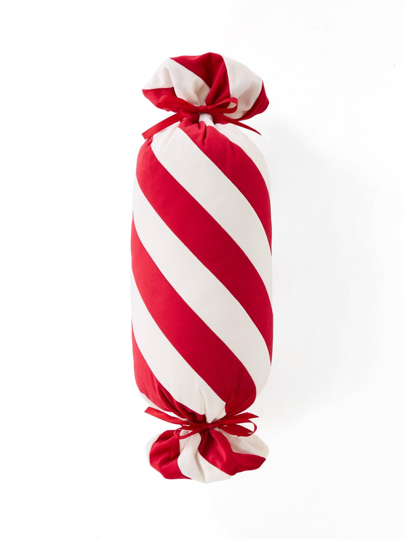 Image 3 of 5 of The Very Collection Candy Cane Sweet Shaped Cushion