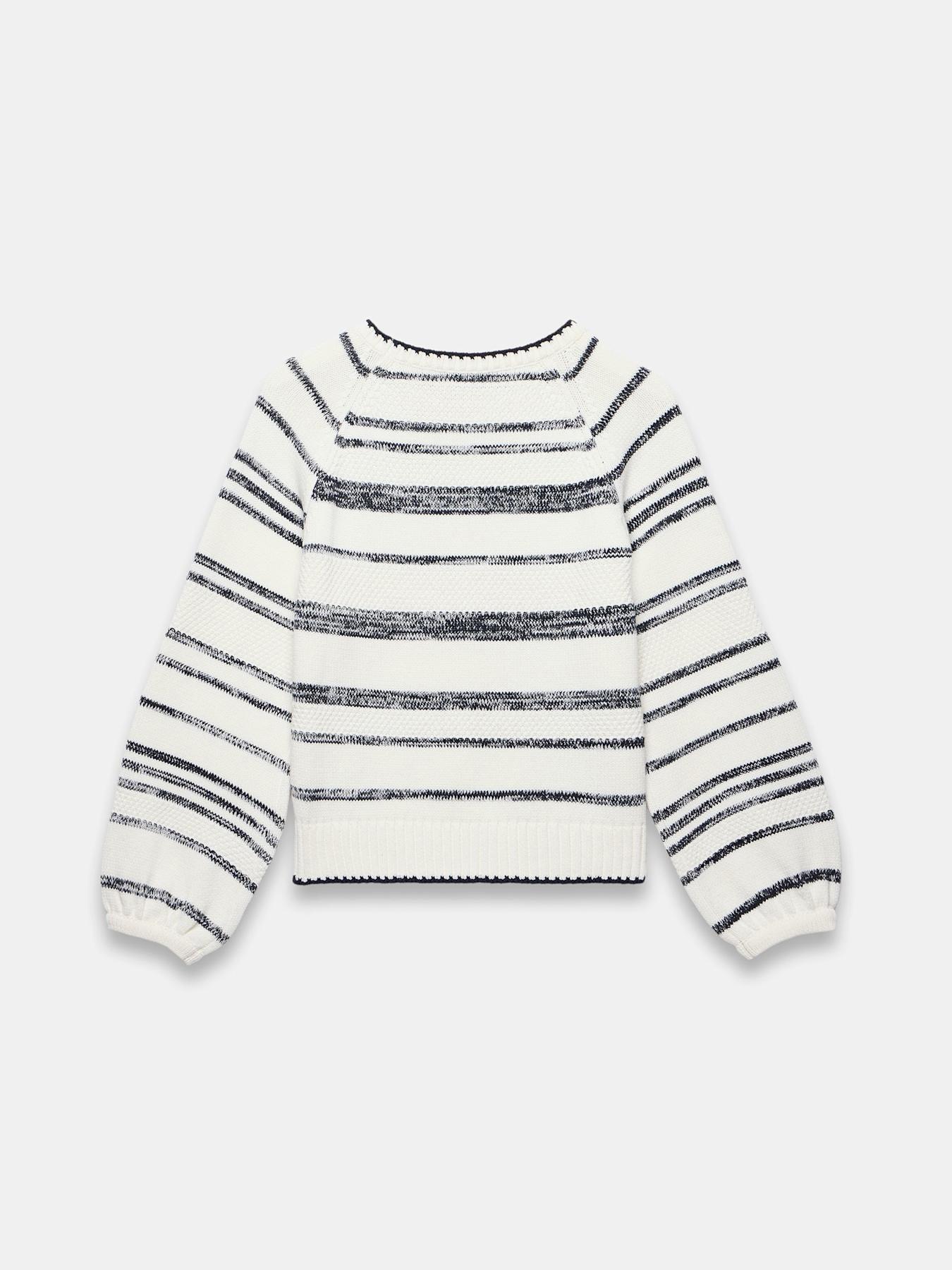 mint-velvet-stripe-balloon-sleeve-jumper-whiteoutfit