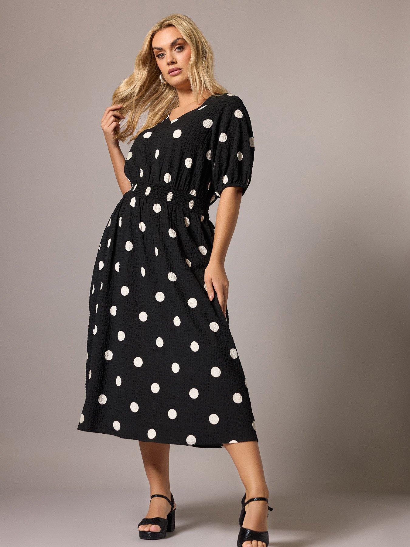 Yours Curve Texture Smock Midaxi Dress