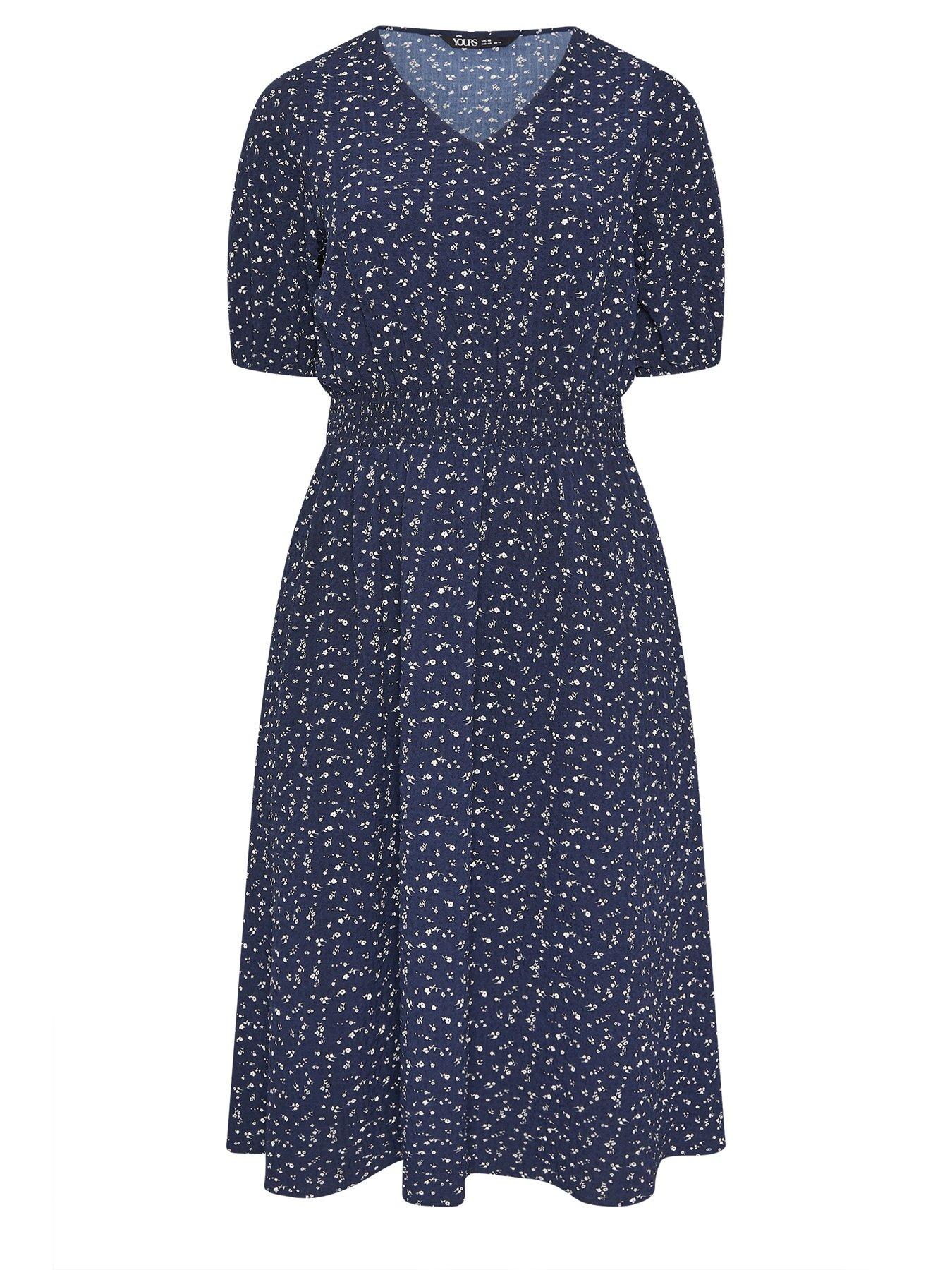 yours-curve-texture-smock-midaxi-dress-bluedetail