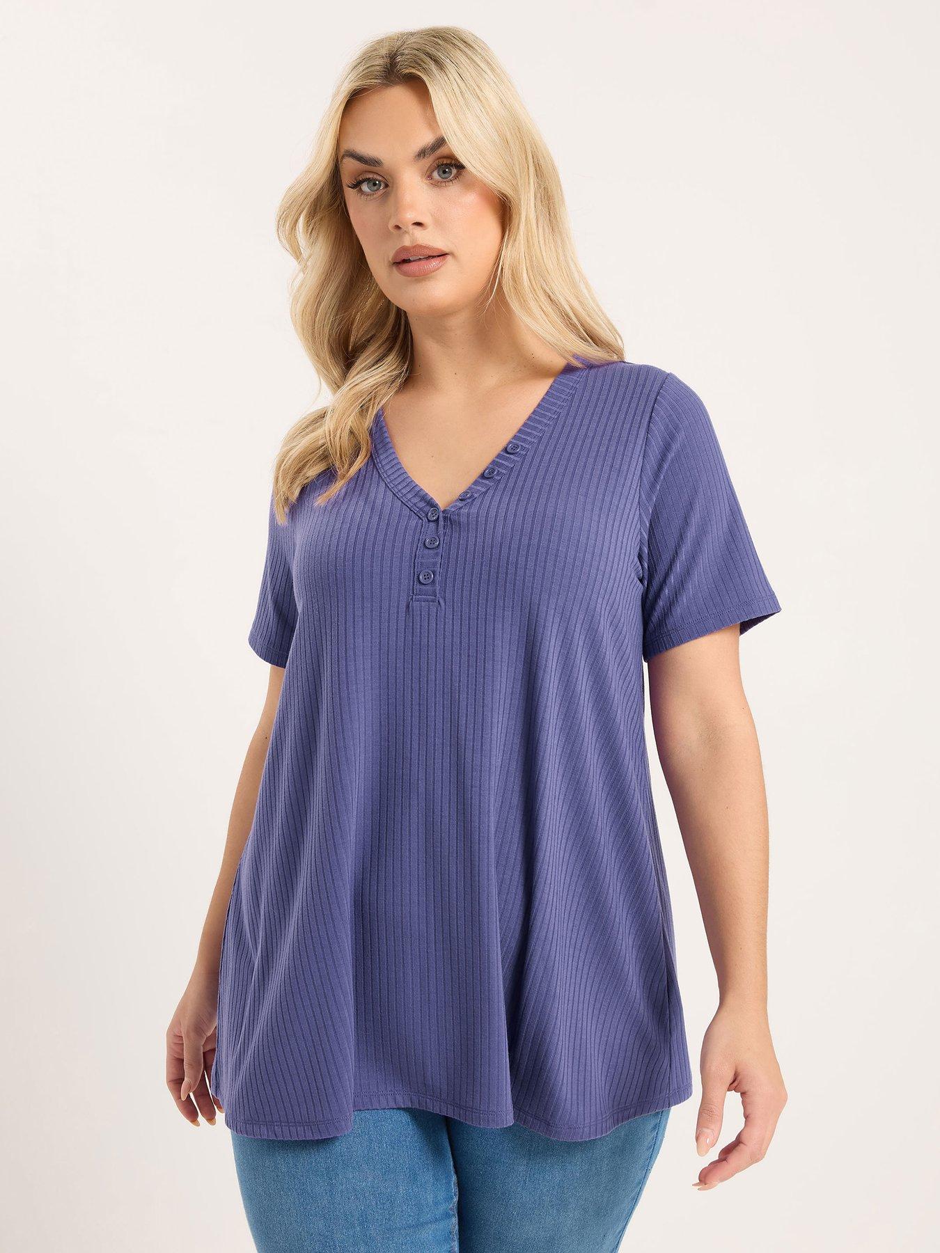 yours-curve-short-sleeve-henely-t-shirtfront