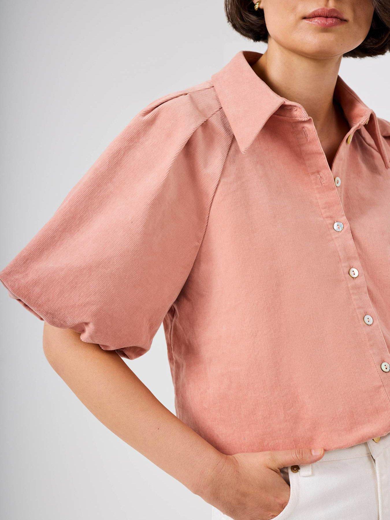 mint-velvet-cord-puff-sleeve-shirt-pinkback