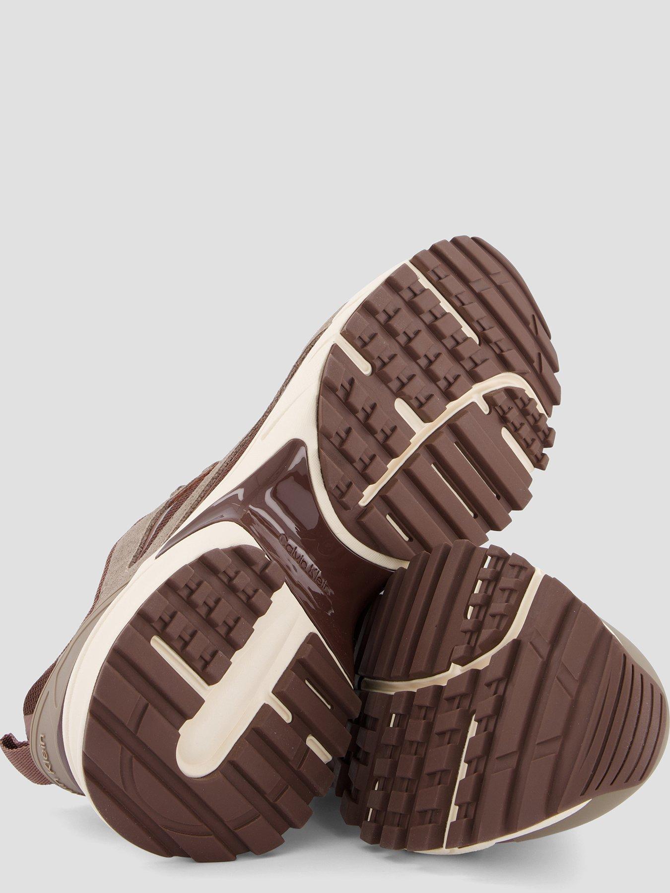 Image 4 of 7 of Calvin Klein Hike Runner Reflective Trainers - Brown