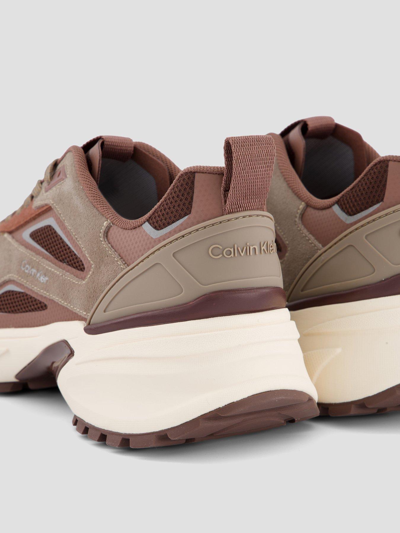 Image 5 of 7 of Calvin Klein Hike Runner Reflective Trainers - Brown