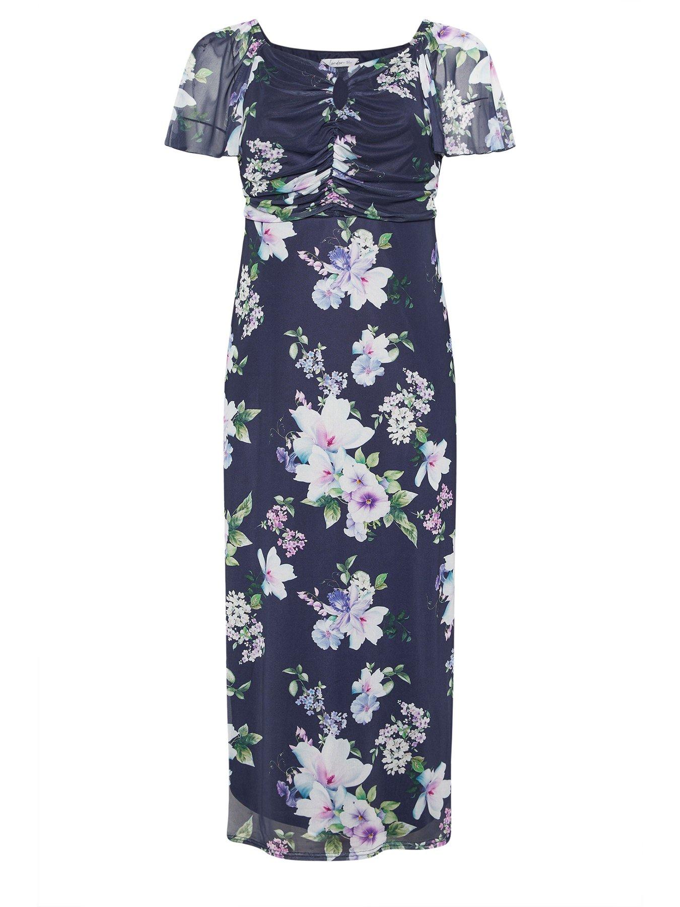 yours-curve-keyhole-mesh-maxi-dressdetail