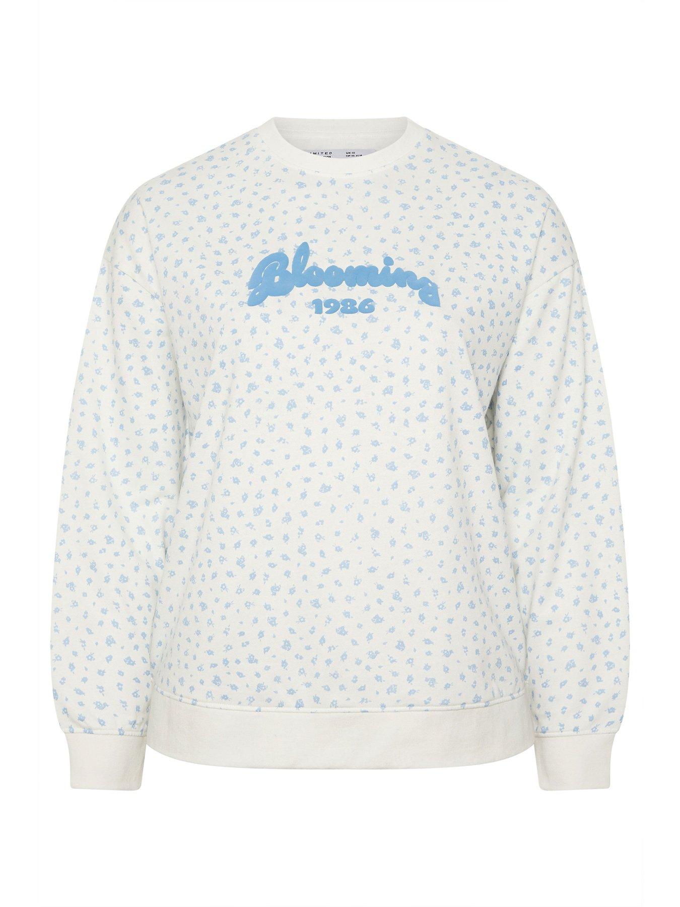 yours-curve-ditsy-printed-sweatshirt-whitedetail